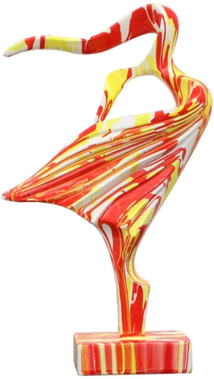 Handiya Resin Graffiti Abstract Sculpture - Dancing Girl in The Wind Art Statue for Home & Office Desk Decor | Modern Artwork for Living Room, Bedroom, Bookshelf Display