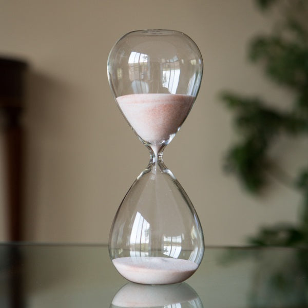 60 Minute Freestanding Natural Sand Timer - Perfect for Classroom, Office, and Home Use - Time Management Tool for Kids, Cooking, Games & Meditation