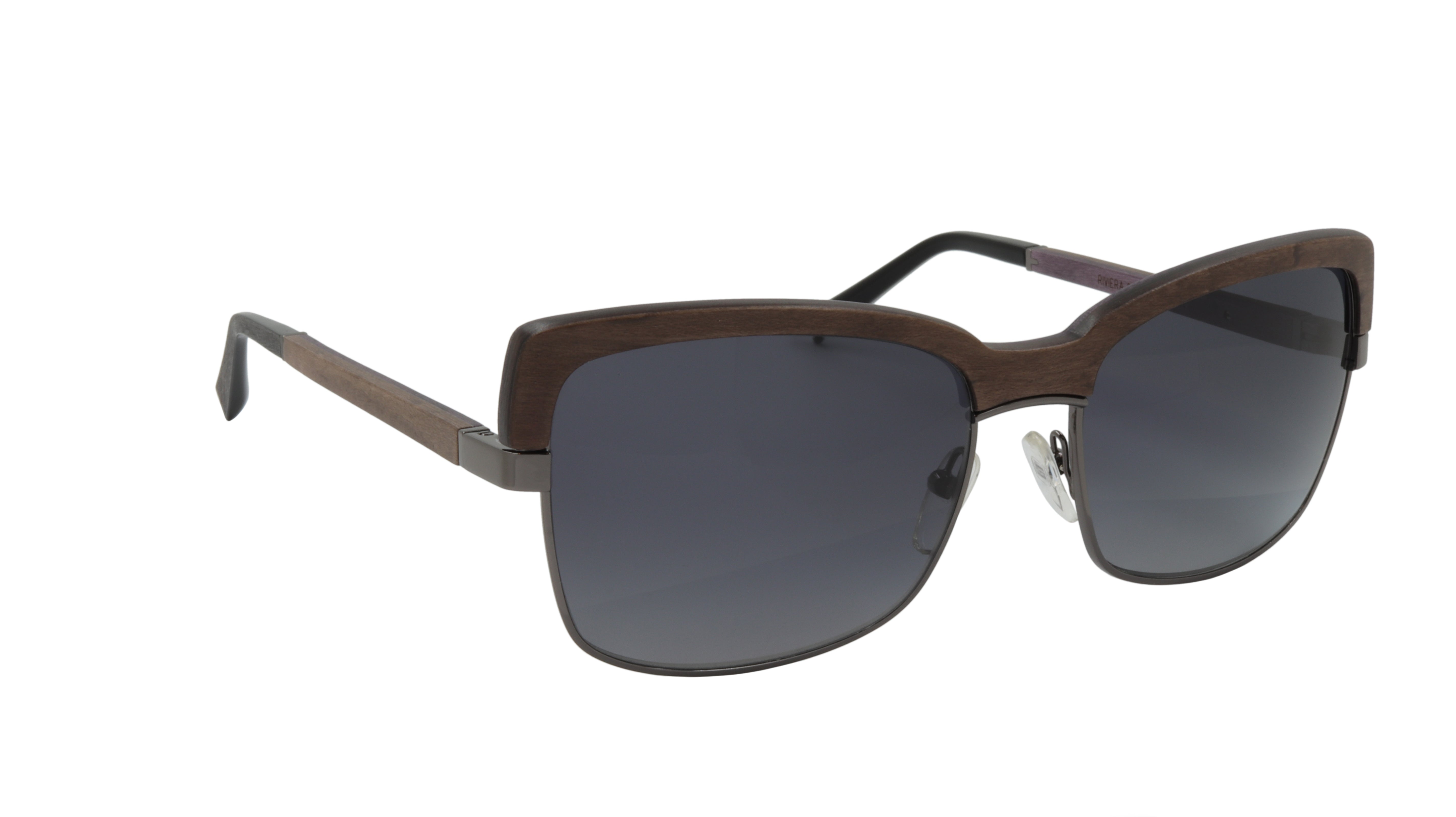 Premium GOLD & WOOD Sunglasses with Brown Genuine Wood Frames - UV Protection Polarized Lenses for Outdoor Activities, Beach, and Driving