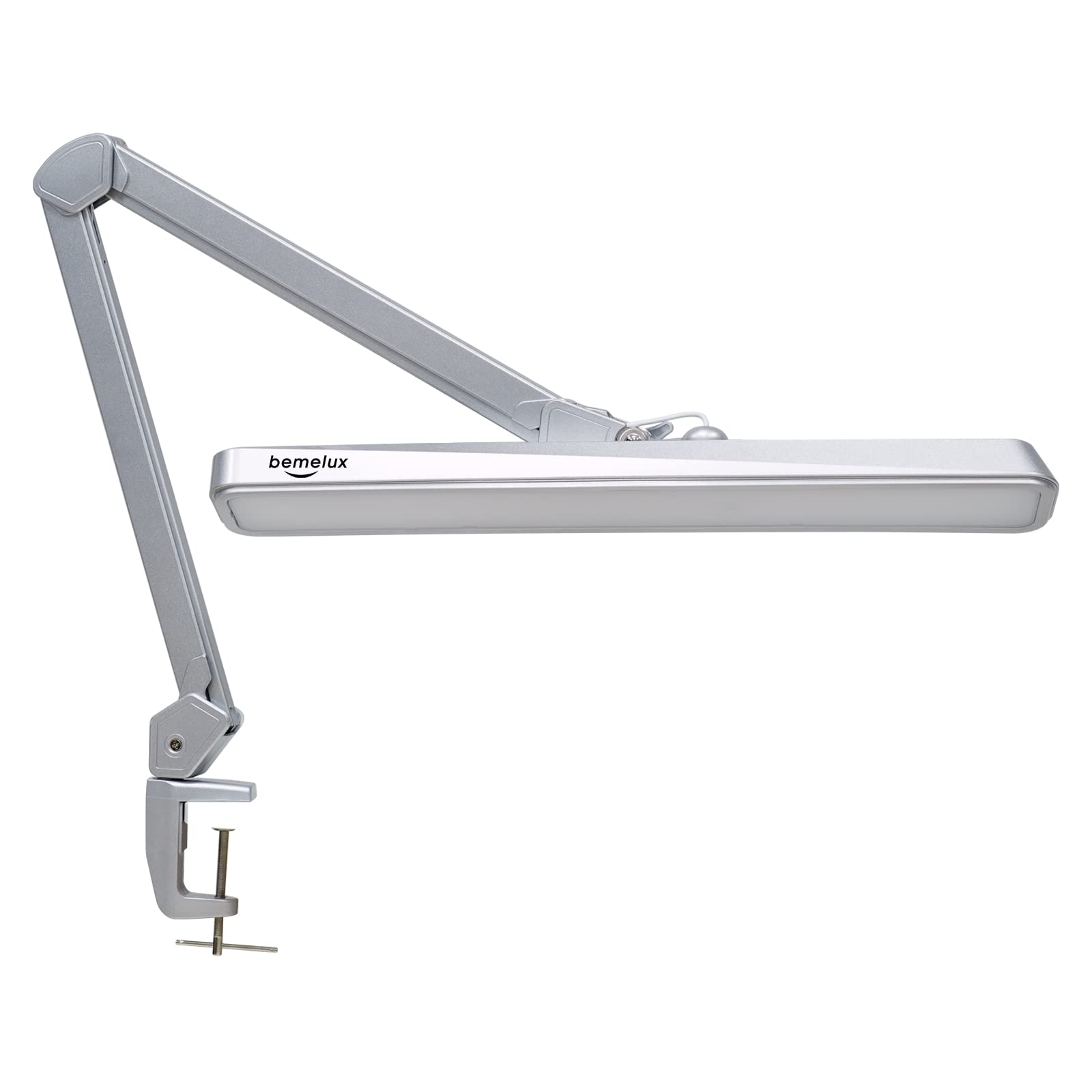 LED Architect Desk Lamp with Clamp - 2000 Lumens Adjustable Swing Arm Task Light, 234PCS Bright LEDs, 24W, 5 Color Temperatures for Office, Drafting, Reading & Workbench - Perfect for Home Office, Study Room & Professional Workspaces