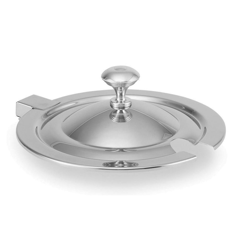 Premium Stainless Steel Hinged Cover with Chrome Knob for 10 Quart Soup Pots - Durable & Polished Kitchen Accessory for Cooking, Serving & Food Storage