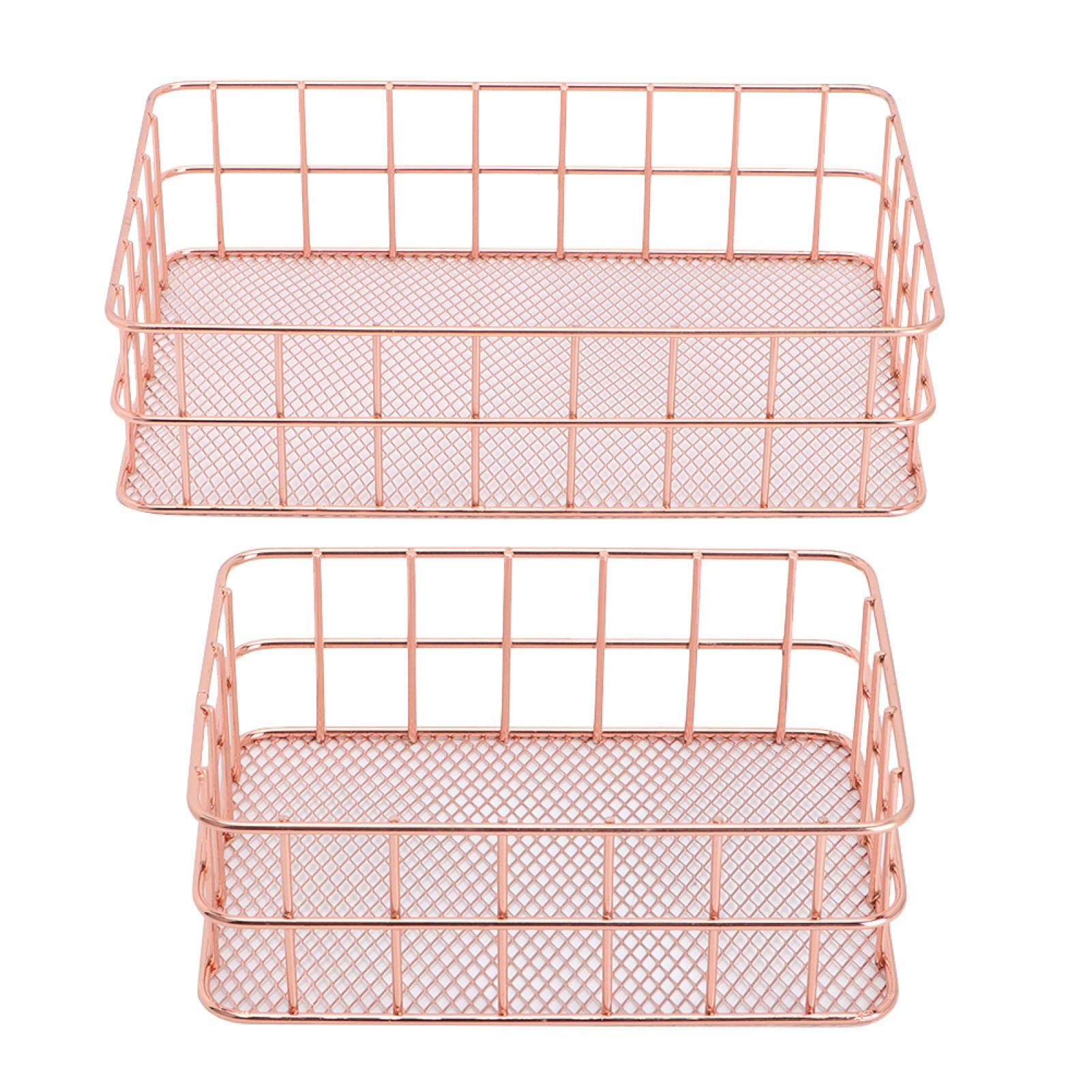 2-Pack Fruit Storage Holder - Kitchen, Bathroom & Office Organizer for Fruits, Cosmetics & Household Items - Perfect for Countertop, Fridge & Desk Organization