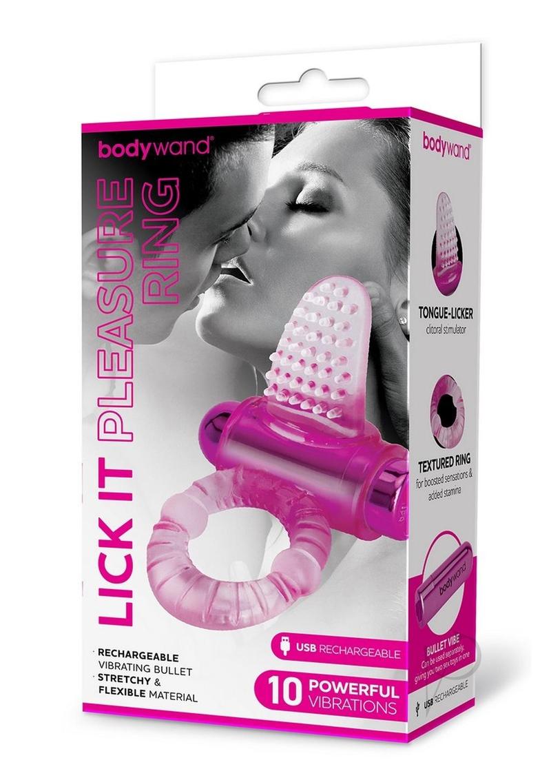 Bodiywand Rechargeable Silicone Pleasure Ring for Couples - Pink | Waterproof & USB Charging | Enhance Intimacy & Sensual Massage in Bedroom or Shower