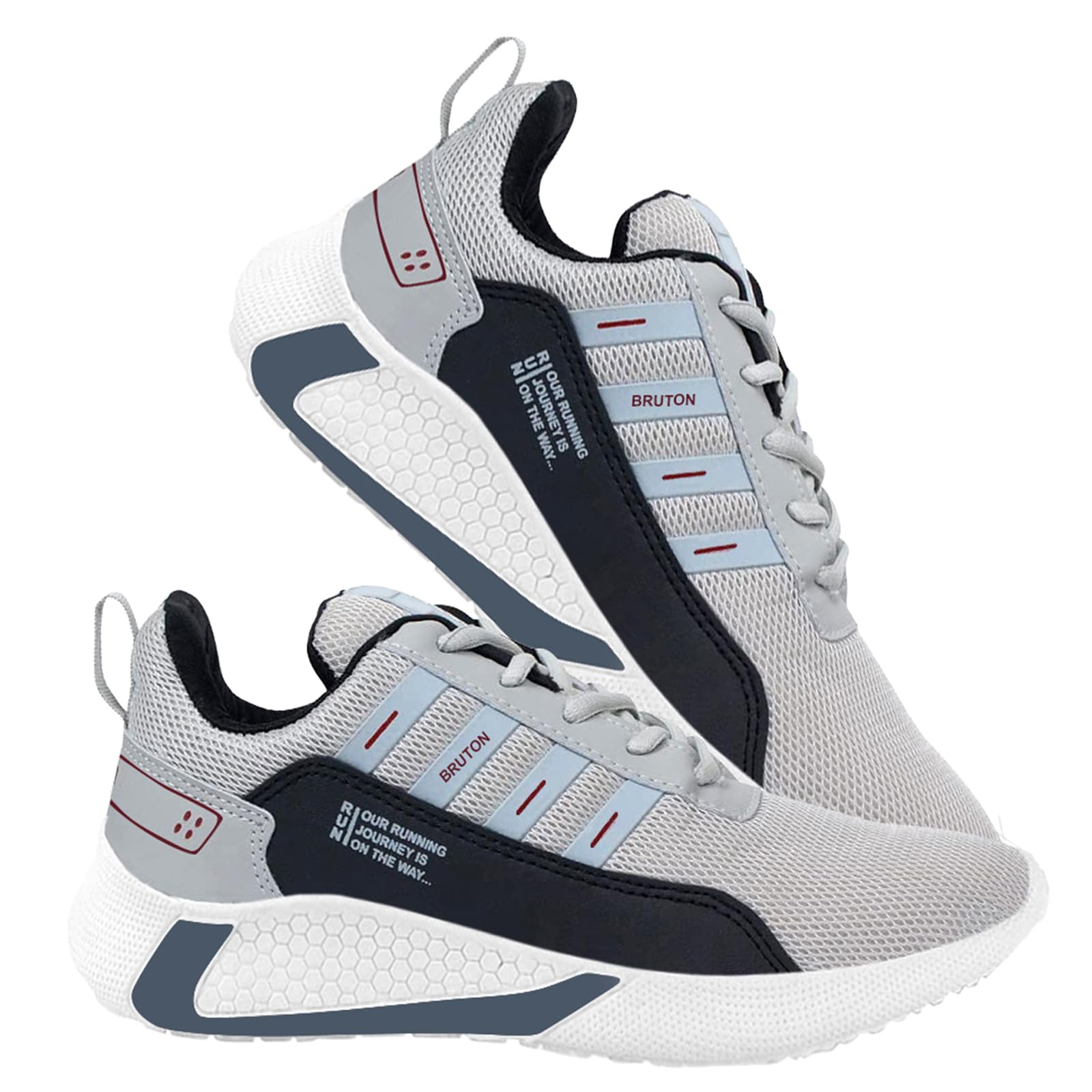 BRUTON Men's Athletic Running Shoes - Lightweight Gym & Training Shoes for Workouts, Jogging, Travel - Comfortable Walking Shoes for Daily Use & Sports Activities