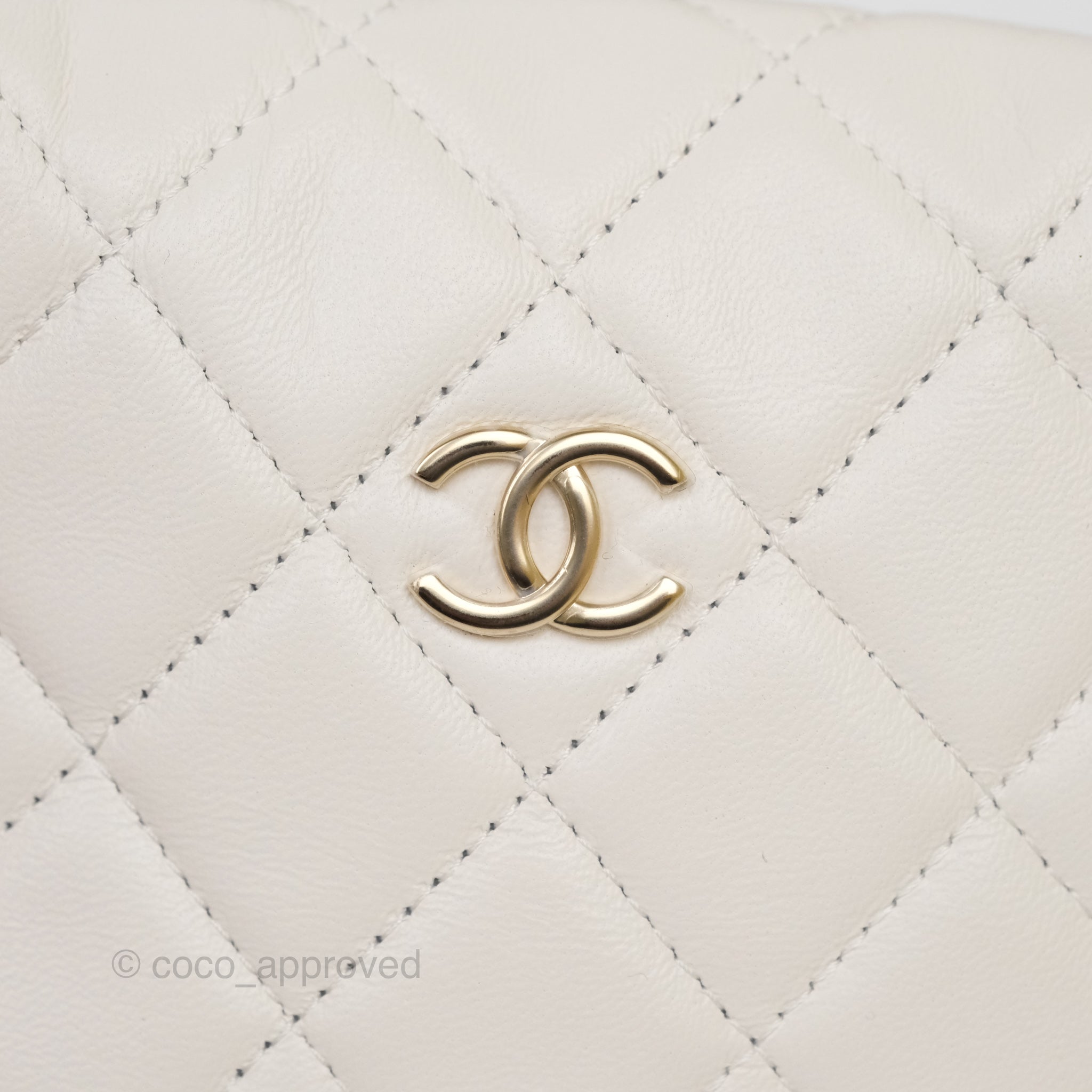 Chanel Chain Around Mini Hobo Bag in White Lambskin Leather with Gold Hardware 23C - Perfect for Evening Events & Luxury Fashion Accessories