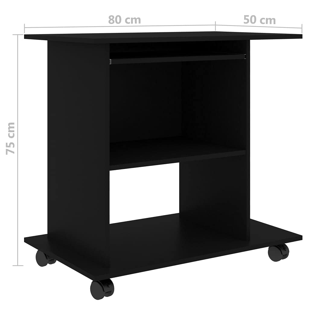 SKM Black Computer Desk 31.5