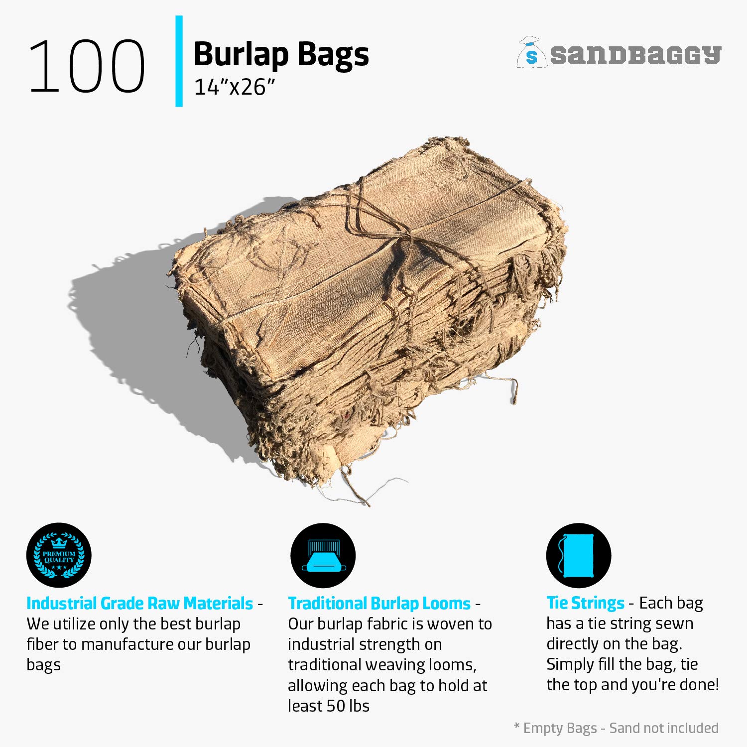 Sandbaggy Burlap Sand Bags - 14