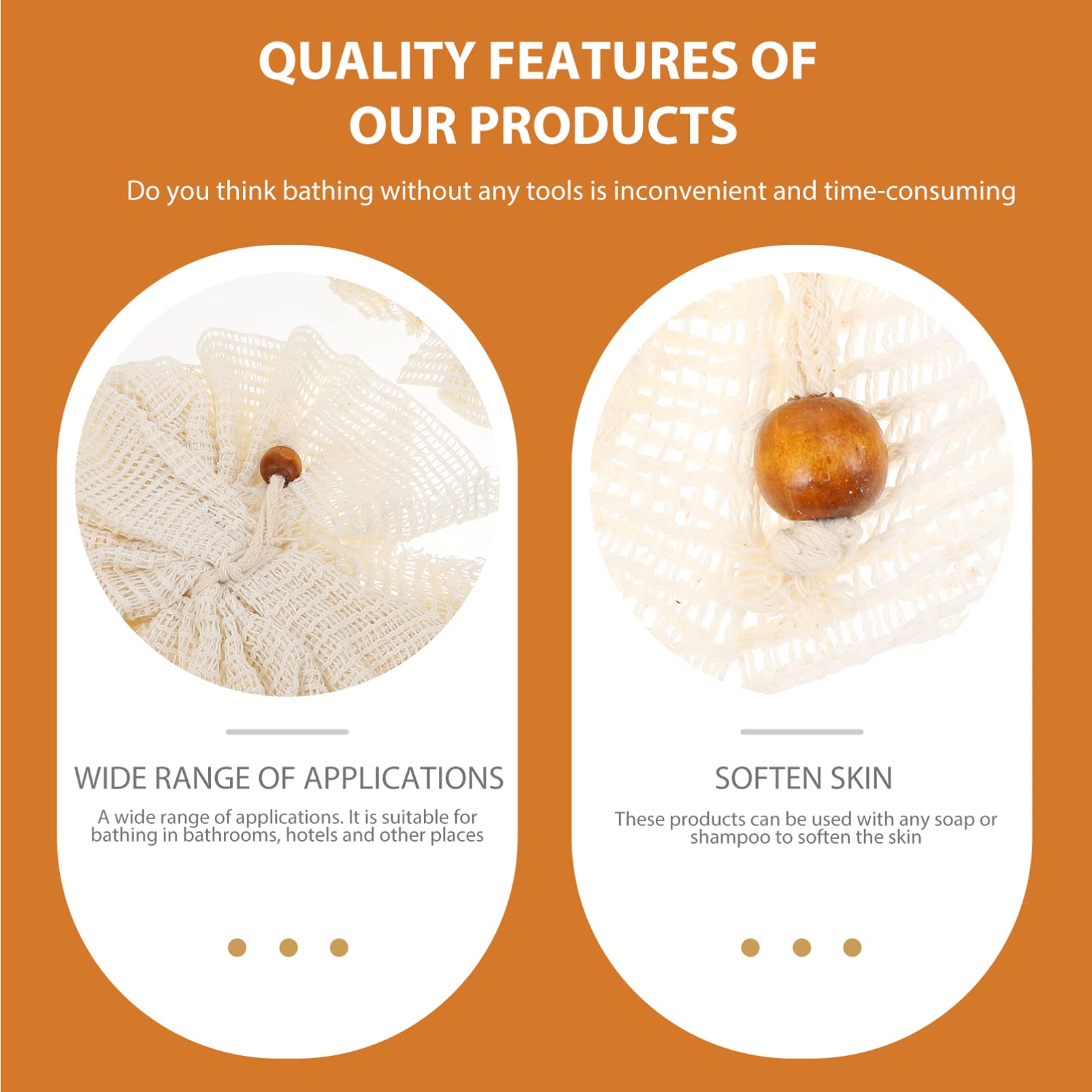 FOMIYES 2-Pack Exfoliating Bath Sponges & Shower Pouf - Sisal Loofah Gloves for Body Wash, Shampoo & Skin Care - Soft Bath Flower Sponge for Gentle Cleansing & Relaxing Shower Experience - Perfect for Spa, Home Bath & Gift Sets