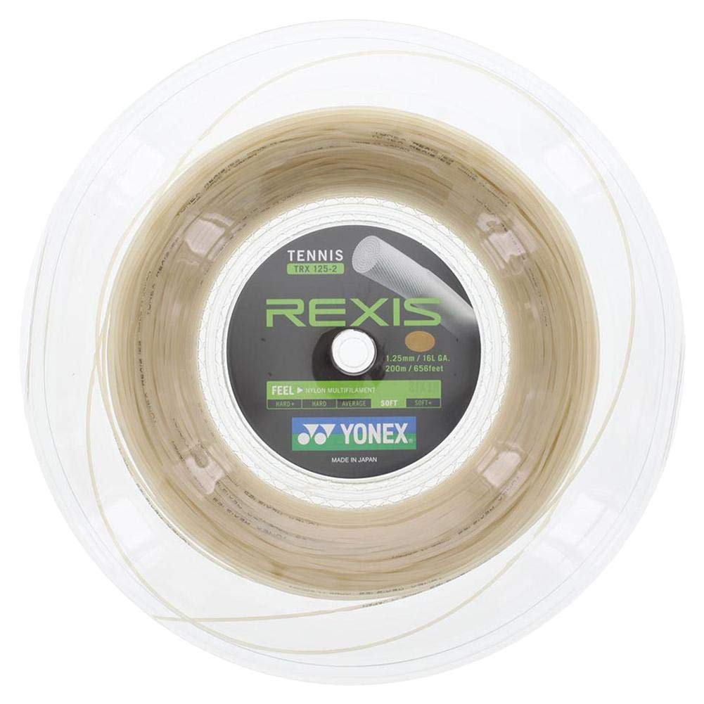 YONEX Rexis Tennis String Reel (16L Off White) - Premium Tennis String for Durability & Performance | Perfect for Competitive Play & Stringing Machines