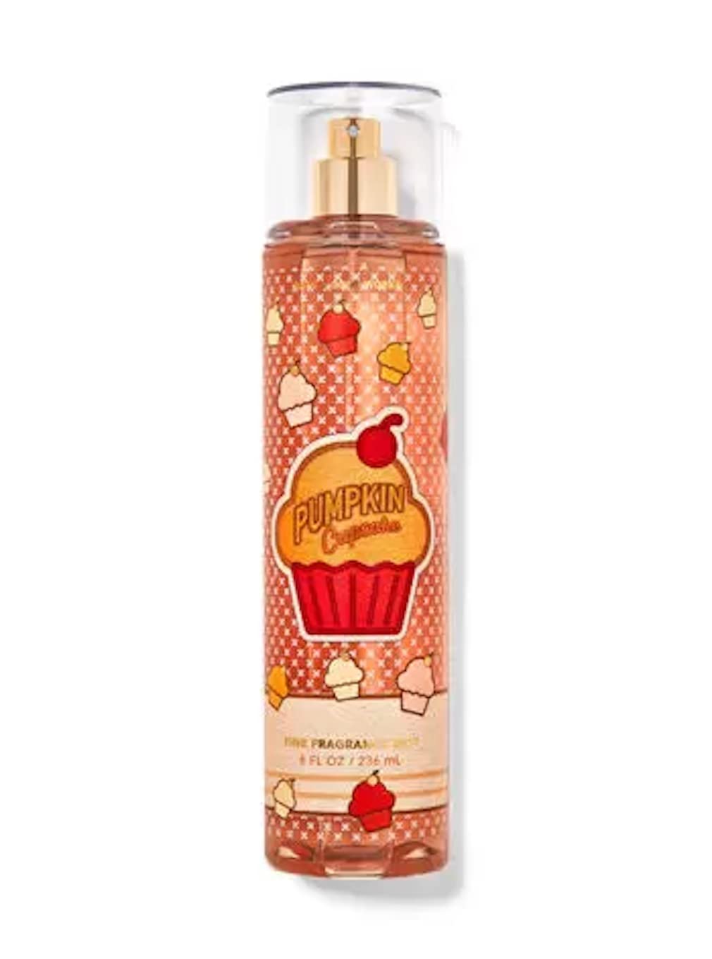 Bath & Body Works Pumpkin Cupcake Body Mist - 8 oz Sweet Vanilla & Spice Perfume Spray for Women | Fall Seasonal Fragrance, Date Night & Everyday Wear