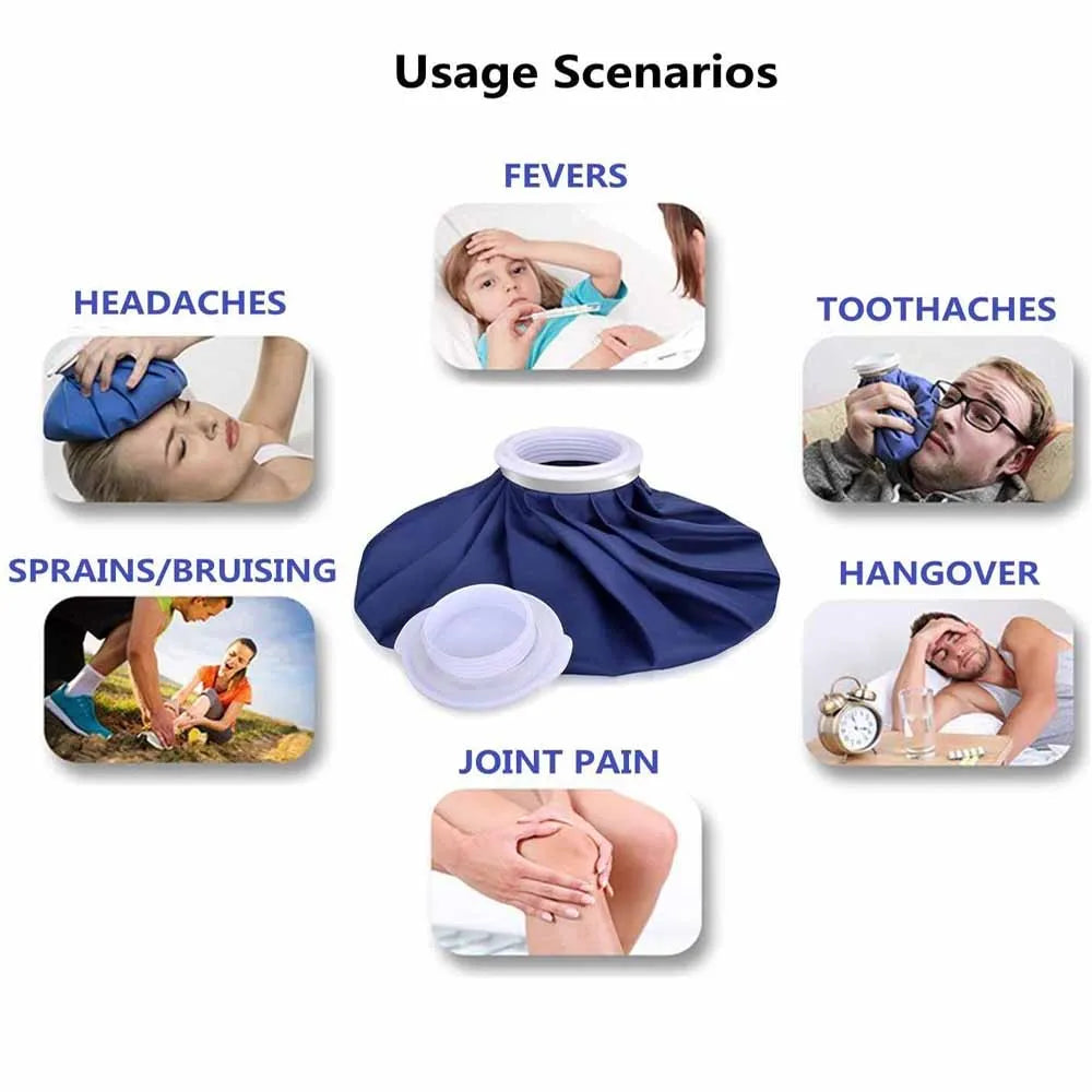 Reusable Ice Pack for Pain Relief - Hot & Cold Therapy Gel Wrap for Knee, Ankle, Shoulder, Neck, Calf - Sprain Recovery & Muscle Pain Relief - Perfect for Sports Injuries, Post-Workout Recovery & Arthritis Pain