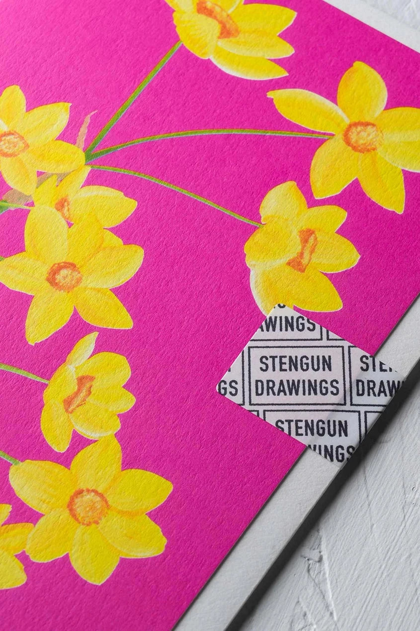 Beautiful Daffodils Greeting Card - Spring Floral Birthday & Thank You Card - Perfect for Easter, Mother's Day & Special Occasions
