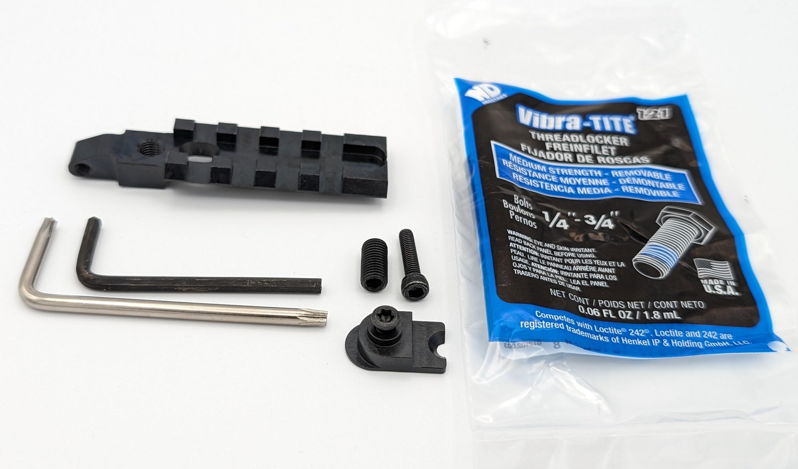 SKS Low-Profile No Drill Red Dot Sight Mount with Backup Iron Sights - Perfect for AR-15, AK-47 & Tactical Rifles for Home Defense & Range Shooting