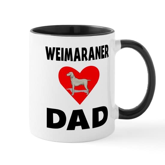 Weimaraner Dad Coffee Mug - 11 oz Ceramic Tea Cup for Coffee & Tea Lovers - Perfect Gift for Dog Lovers & Father's Day - Ideal for Home, Office & Outdoor Use