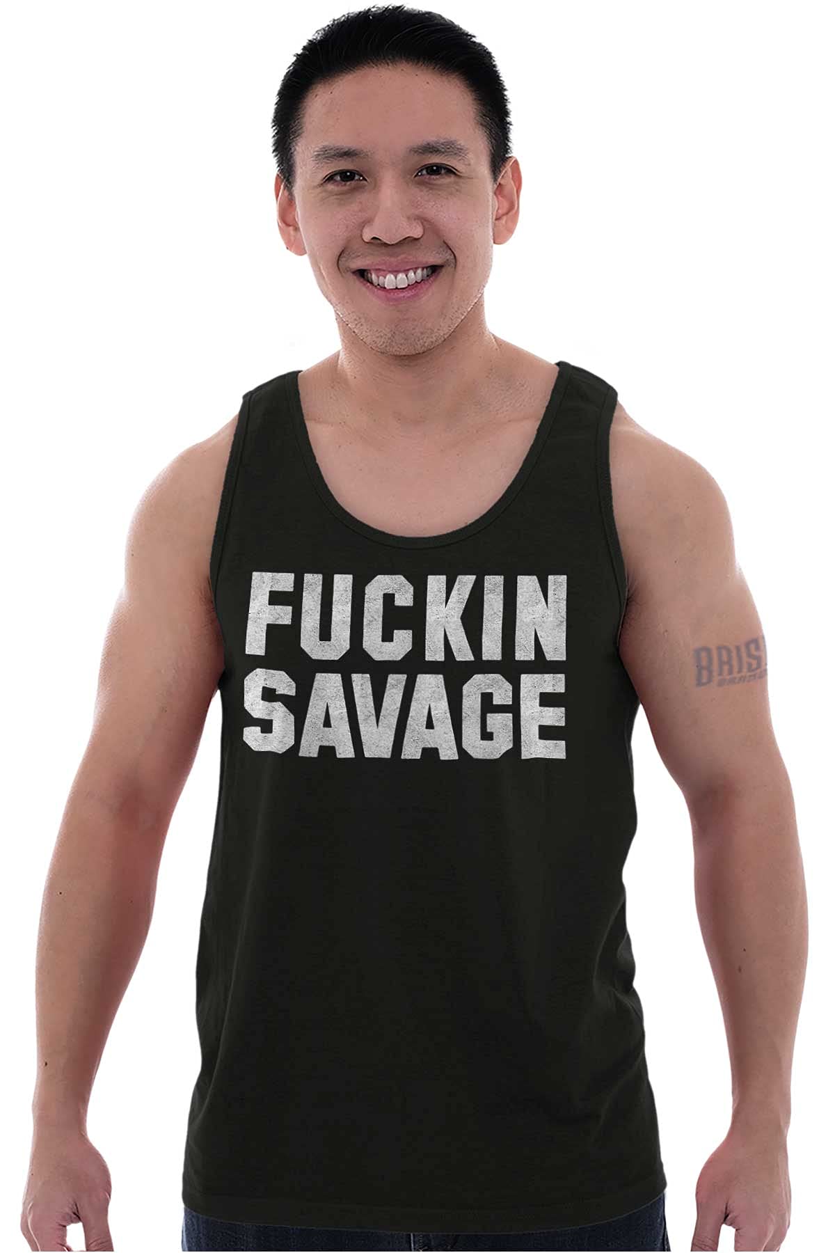 Funny Savage Profanity Tank Top for Men & Women - Casual Sarcastic Humor Graphic Tee for Parties, Gifts & Everyday Wear