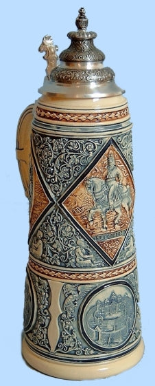 Authentic German Beer Steins - Handcrafted Limited Edition Collectible Drinking Mugs for Oktoberfest & Home Bar Decor - Perfect Gift for Beer Lovers & German Culture Enthusiasts