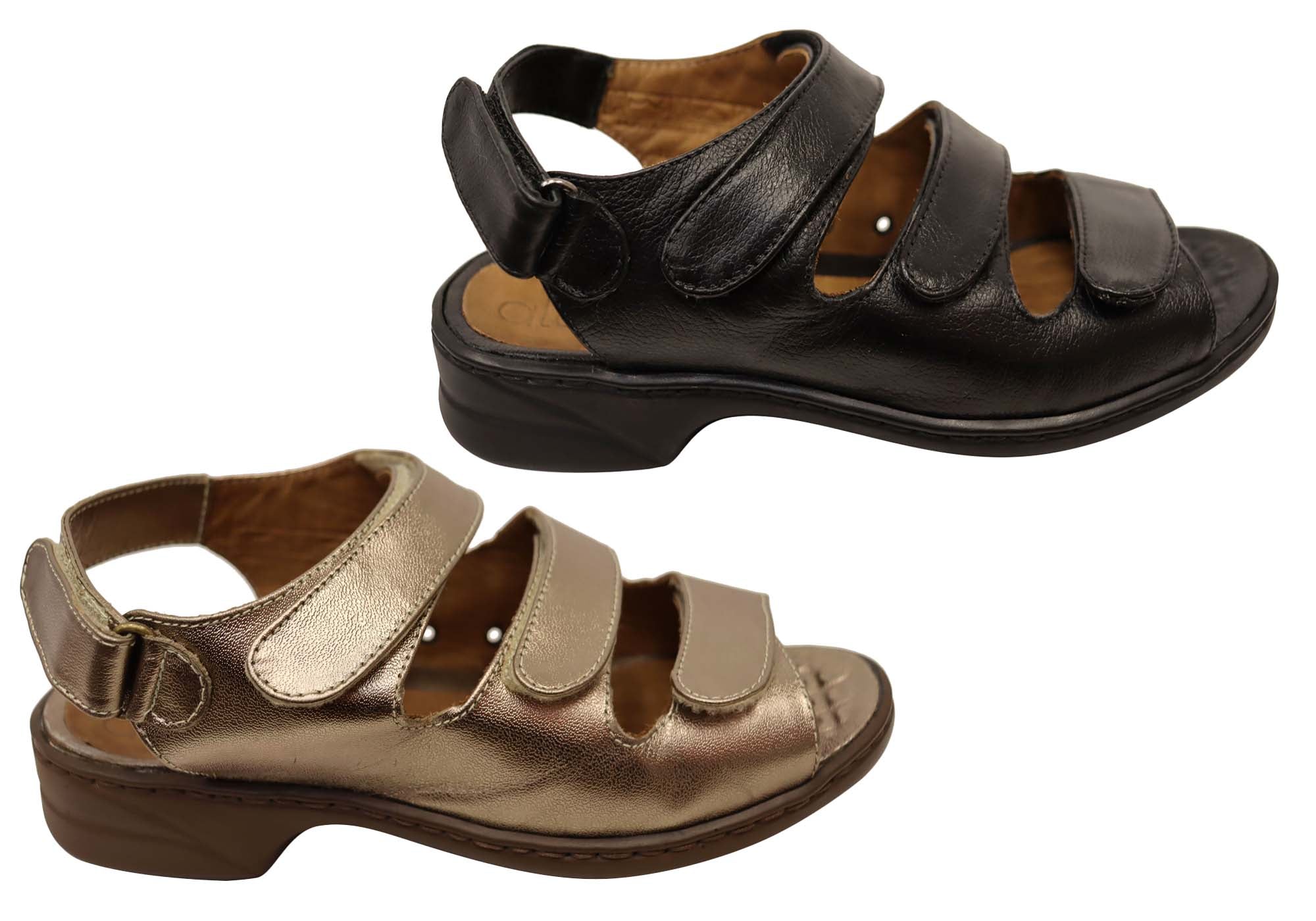 Opananken Michele Women's Comfortable Leather Adjustable Sandals - Stylish Casual Summer Walking Shoes for Beach, Travel and Everyday Wear