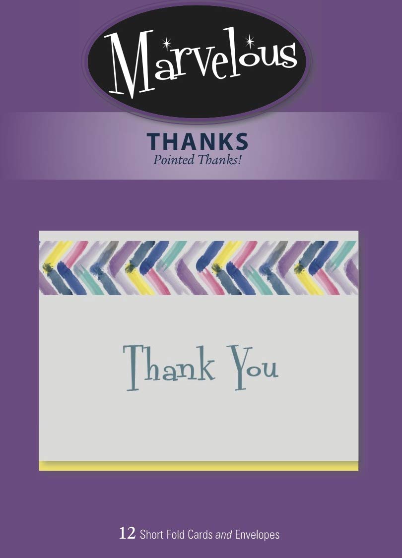 Allison Matherne Thank You Greeting Cards - Set of 12 Elegant 6.5x4.75 Inch Note Cards - Perfect for Appreciation Gifts, Business Thank Yous & Special Occasions