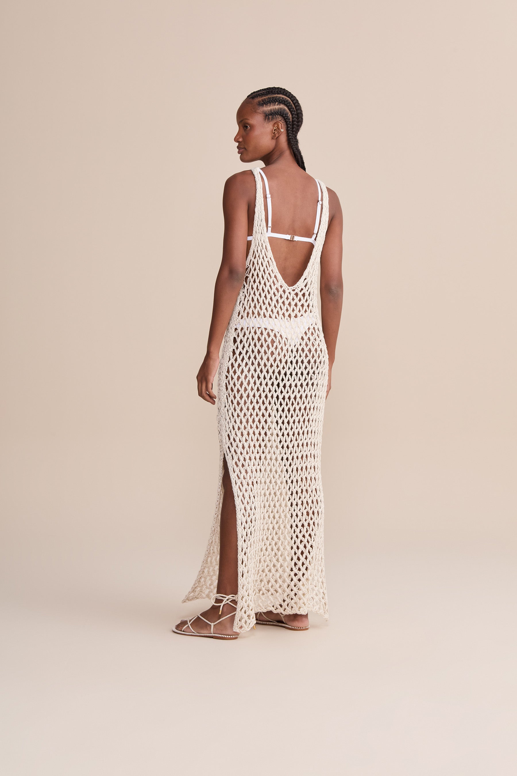 Elegant Cross Strap Knit Dress for Women - Comfortable & Stylish Summer Casual Wear - Perfect for Beach, Vacation, and Date Nights