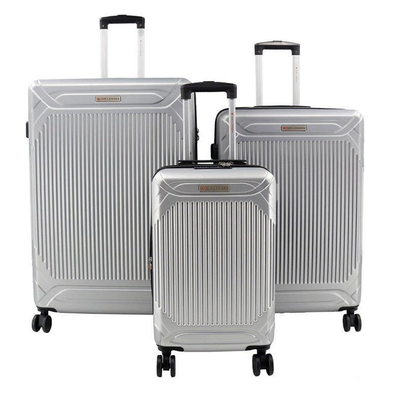 Air Canada Milan 3-Piece Hardside Expandable Luggage Set - Durable Spinner Suitcase for Travel, Business Trips & Vacations | Carry-On & Check-In Compatible
