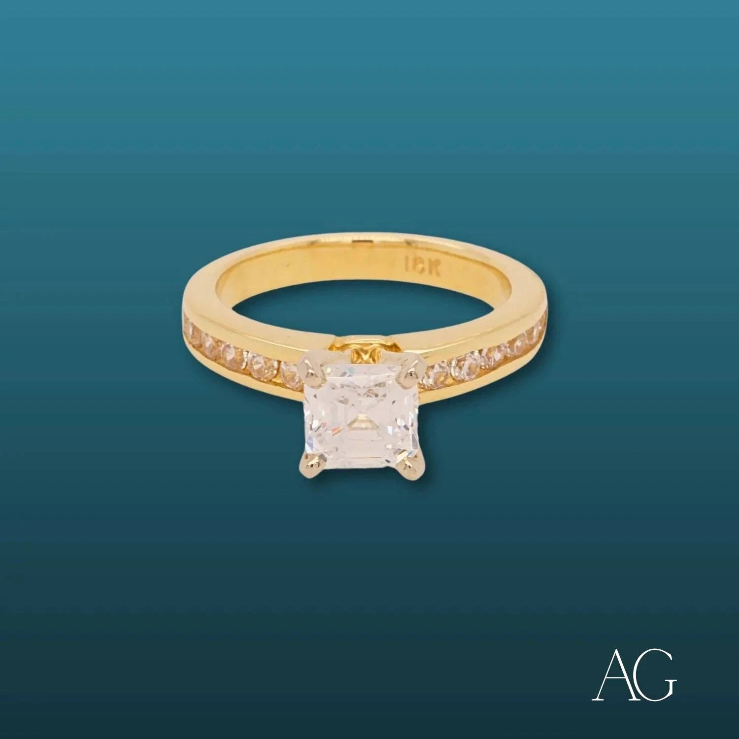 Elegant CZ Solitaire Ring - 925 Sterling Silver Cubic Zirconia Engagement Ring for Women | Perfect for Proposals, Anniversaries & Special Occasions