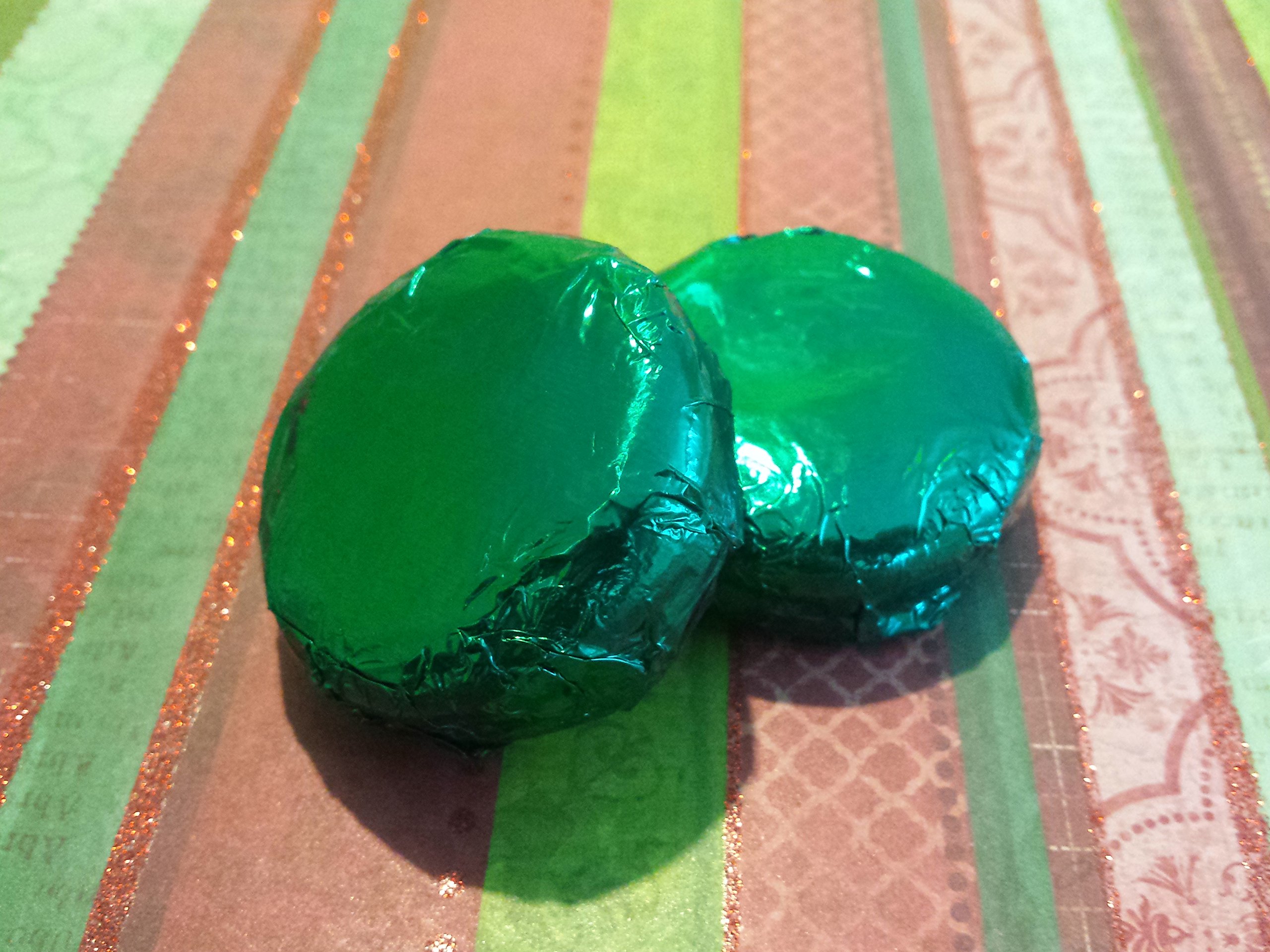 Delicious Chocolate Covered Cookies - 100 Pieces in Green Foil Wrapping | Perfect for Parties, Gifts & Holiday Treats