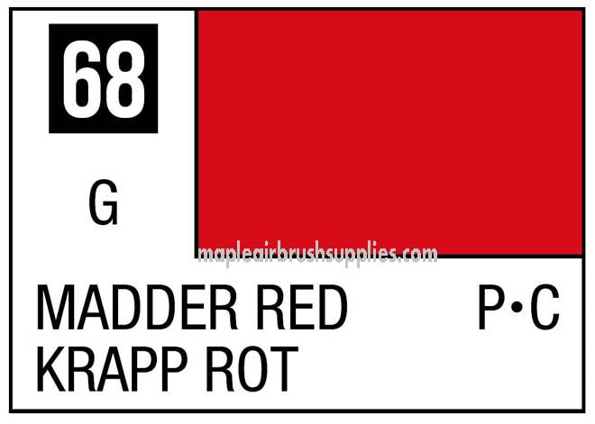 Mr. Color Red Madder - High-Quality Acrylic Paint for Miniature Models & Hobby Art - Perfect for Warhammer, Gundam, and Scale Model Painting