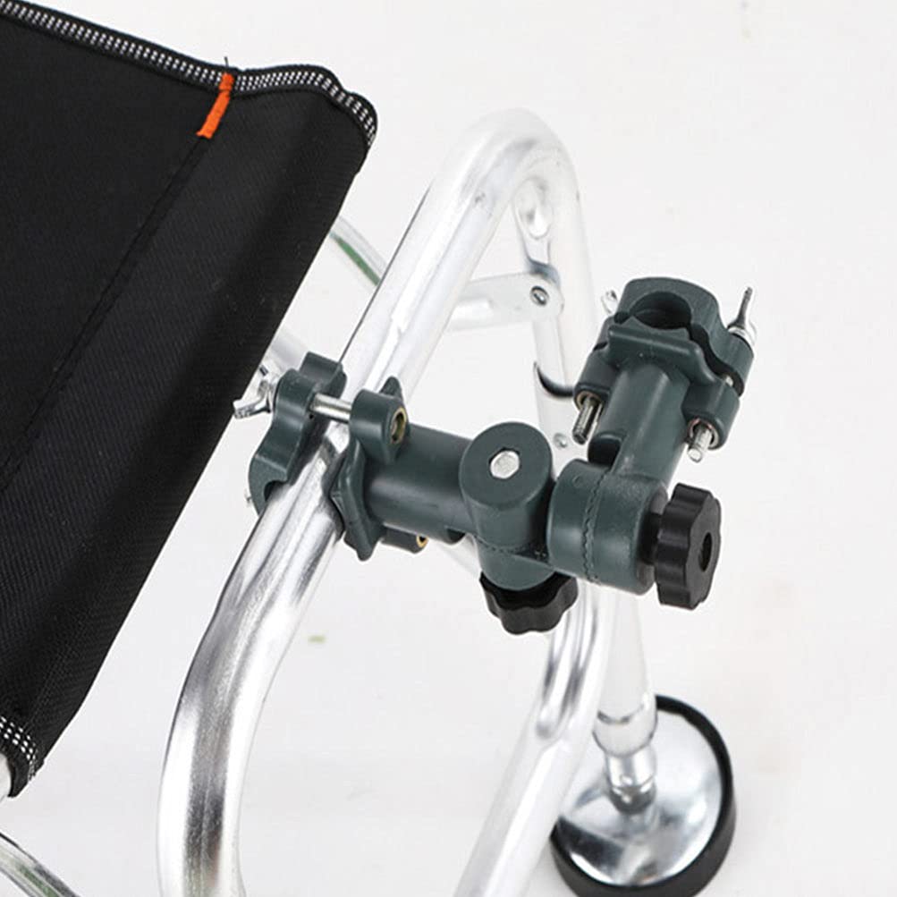 UPKOCH Portable Fishing Umbrella Mount Holder - Adjustable Metal Bracket for Fishing Chairs, Beach Umbrellas & Patio Parasols with Bait Tray & Rod Holder - Perfect for Outdoor Fishing, Camping & Beach Trips