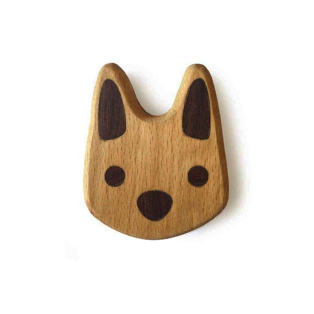 Natural Wooden Baby Rattle - Handmade Lil' Bunny Teether Toy for Newborns & Infants | Safe Non-Toxic Wooden Sensory Toy for Early Learning & Playtime