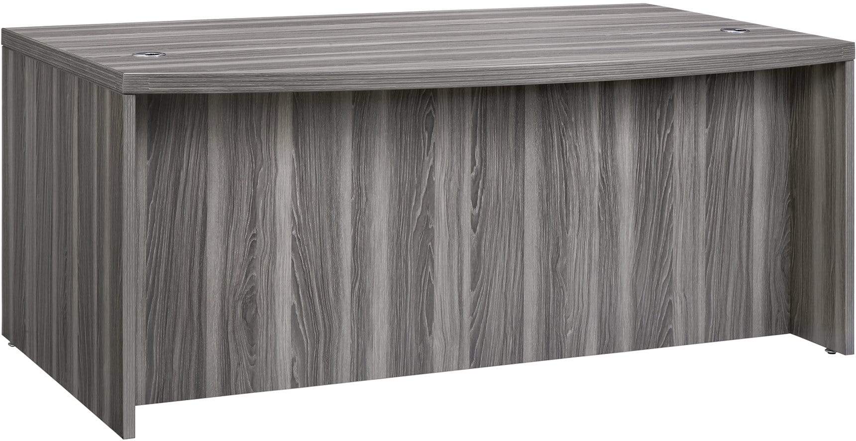 Safco Mayline Aberdeen 72-Inch Bow Front Office Desk [ABD7242] - Modern L-Shaped Workstation for Home & Business Use, Perfect for Office, Study Room, or Workspace Setup