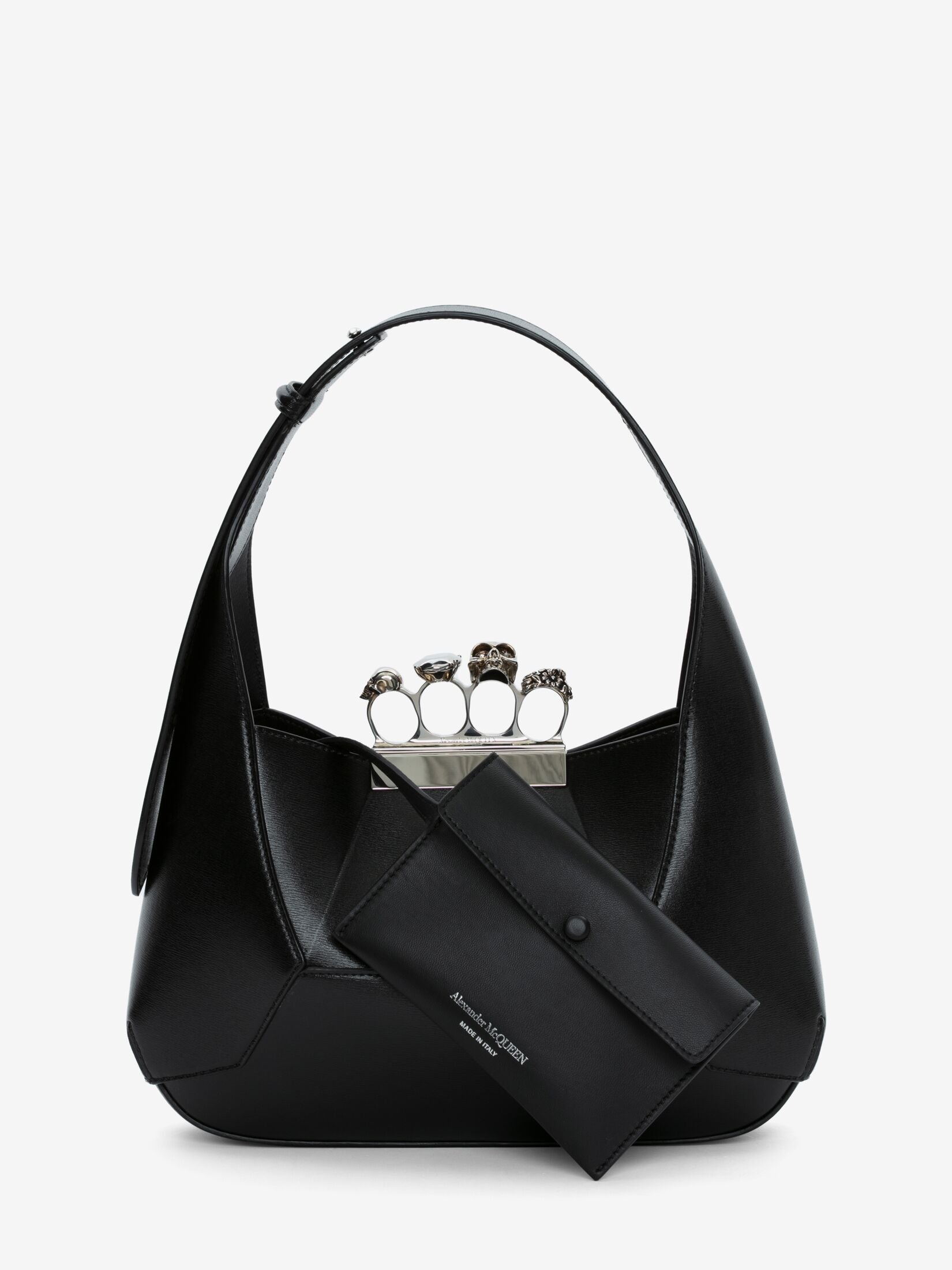 Elegant Black and Silver Jewelled Hobo Bag for Women | Stylish Crossbody Purse for Evening Parties, Date Nights & Special Occasions