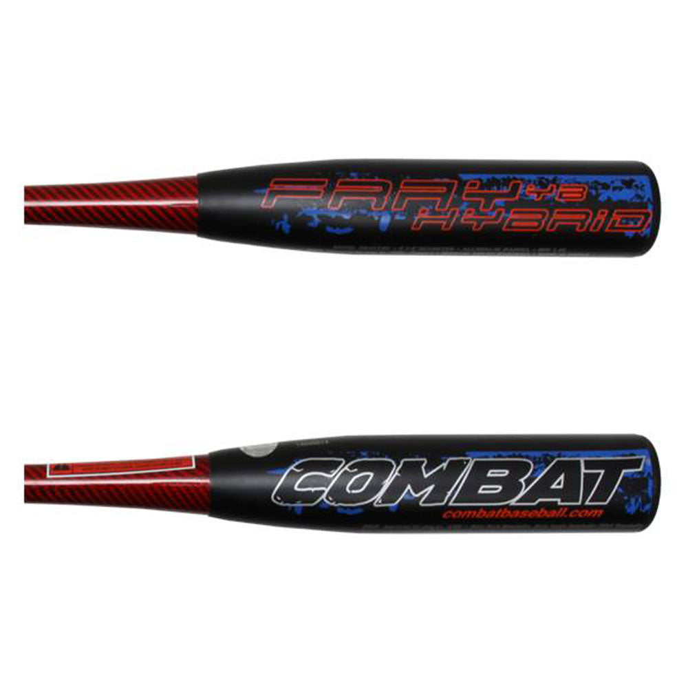 FRAYYB1 Hybrid Combat Baseball Bat - Black/Red - USA Youth Little League Approved - Perfect for Training, Games & Tournaments