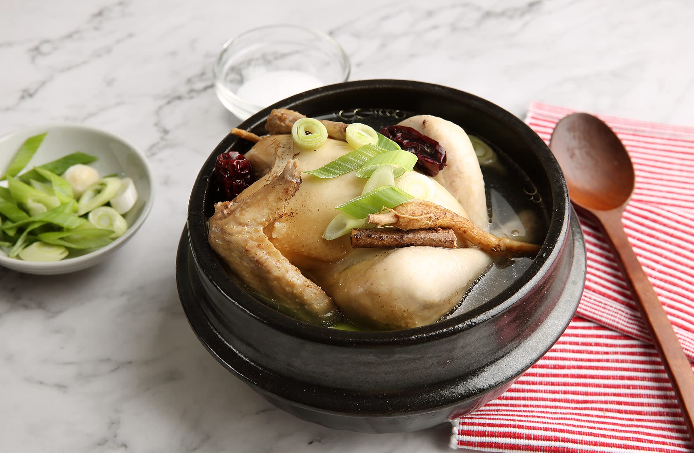 Premium Surasang Samgyetang Herb Kit for Authentic Korean Chicken Soup & Buchimgaru Pancake Mix - Traditional Korean Cooking, Home Meal Prep, Family Dinner & Asian Cuisine Lovers