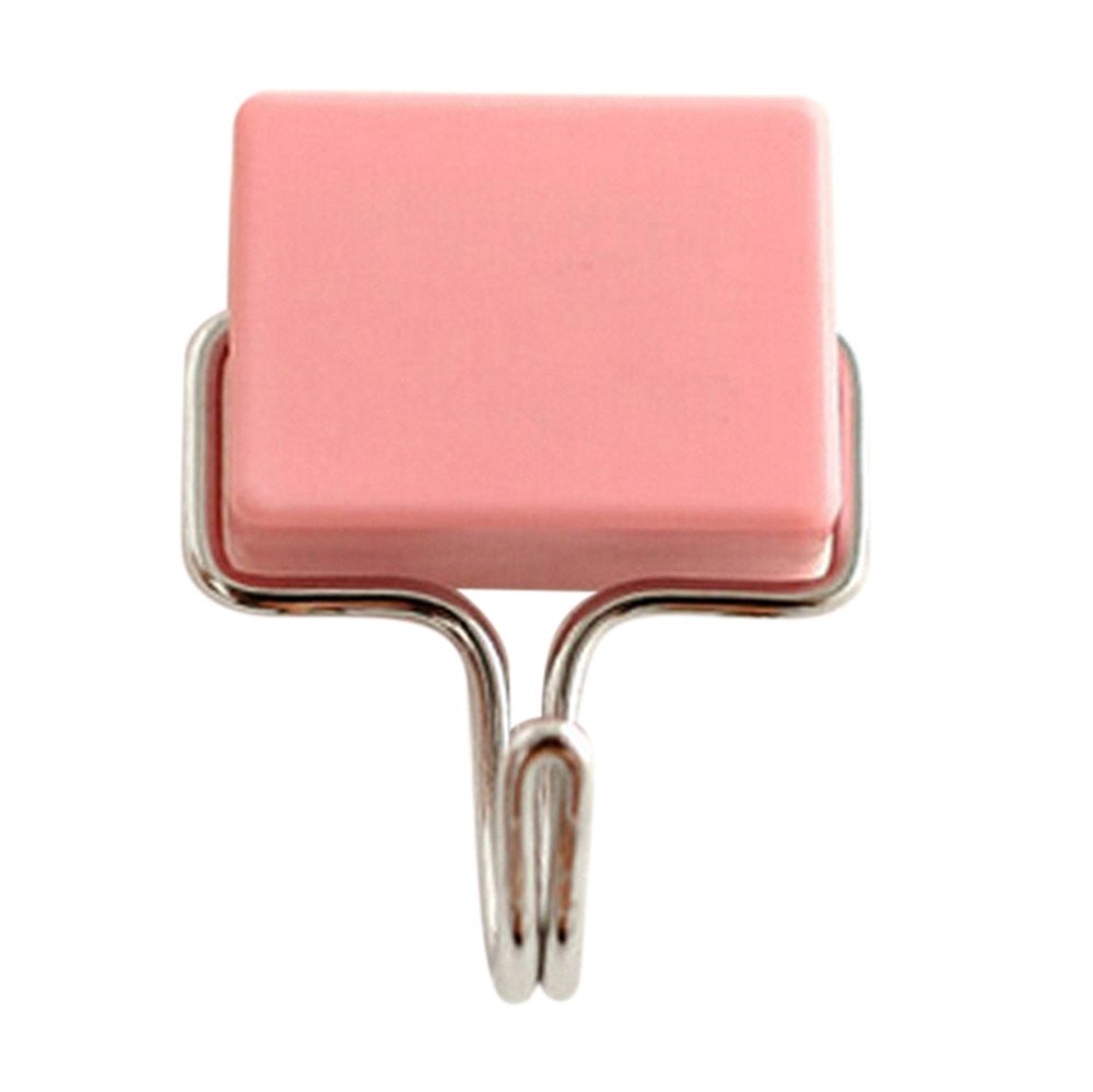 Heavy Duty C Hooks for Hanging - 12 Pack Magnetic Hooks for Refrigerator, Locker, School, Kitchen & Home Organization - Strong Hold Creative Tools for Housekeeping (Pink) - Perfect for Hanging Coats, Bags, Keys & Kitchen Utensils