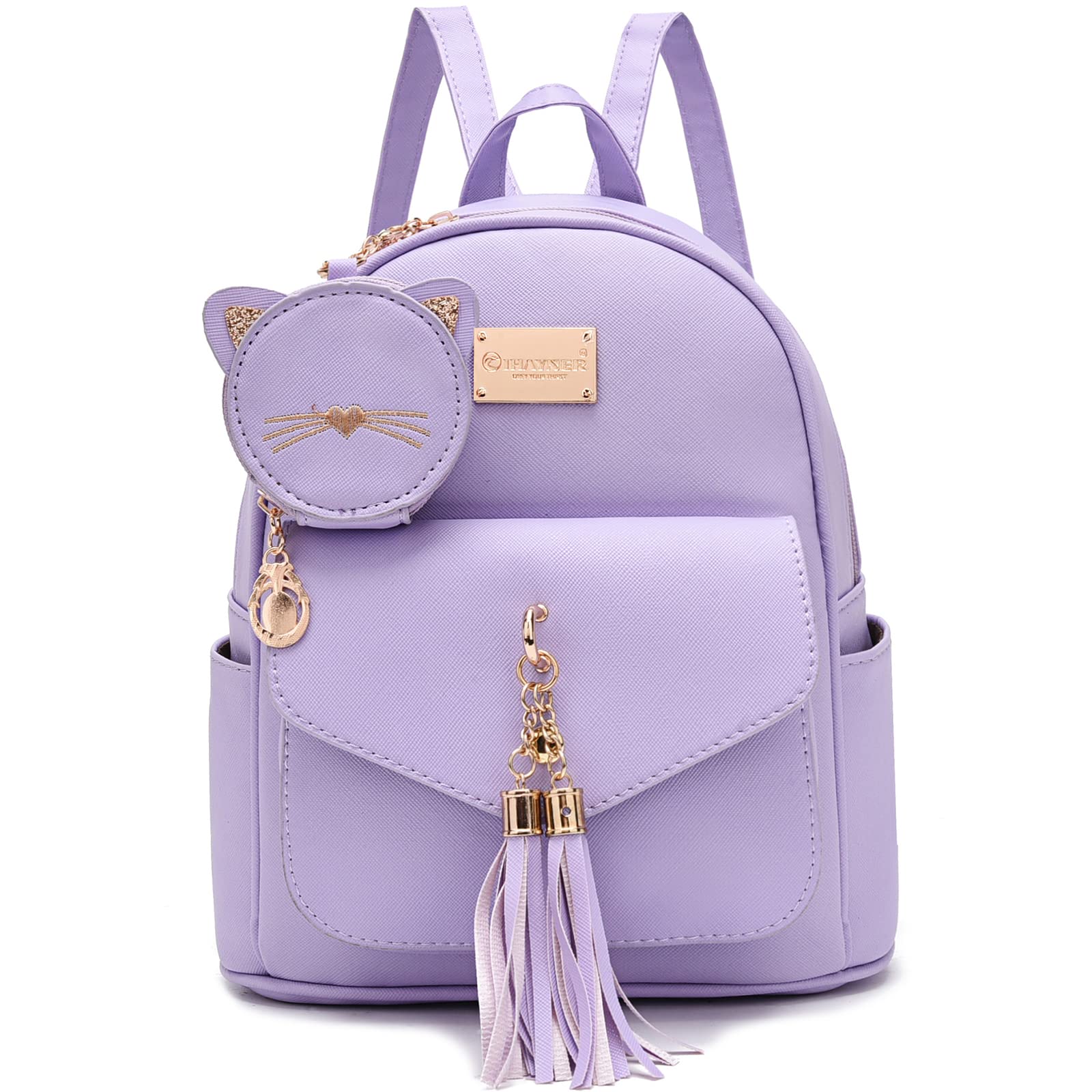 **IHayner Girls Fashion Backpack - Mini Leather Purse Backpack for Women & Teens, Small Cute Backpack with Coin Purse - Perfect for School, Travel & Daily Use**