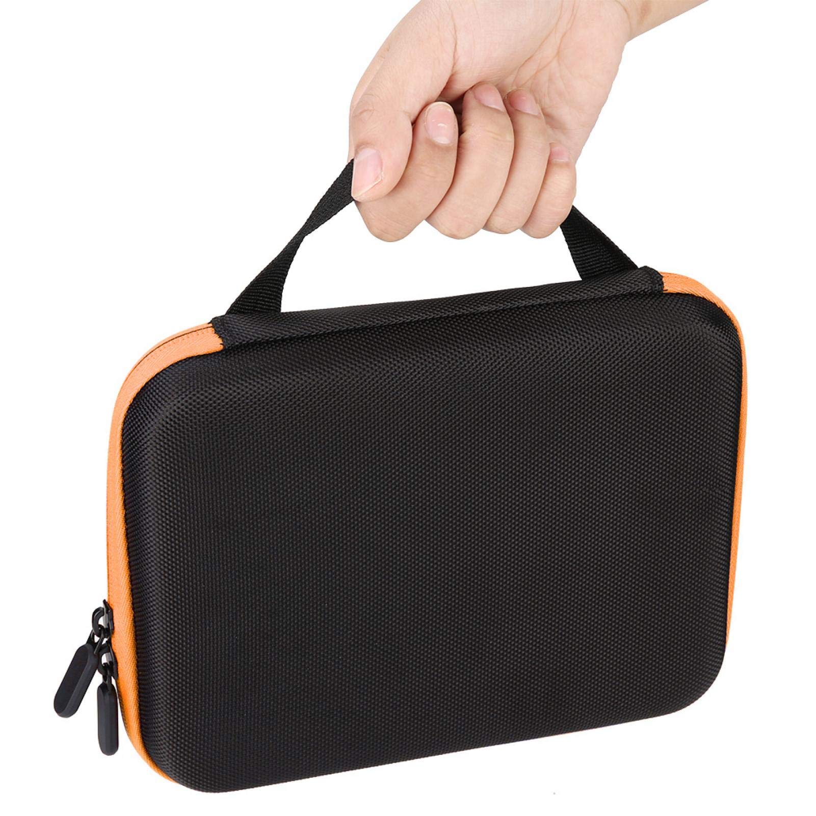 63-Slot Essential Oil Travel Case with Foam Insert & Handle - Portable Aromatherapy Storage Organizer for On-The-Go Use (Orange) | Perfect for Travel, Home, and Office Use
