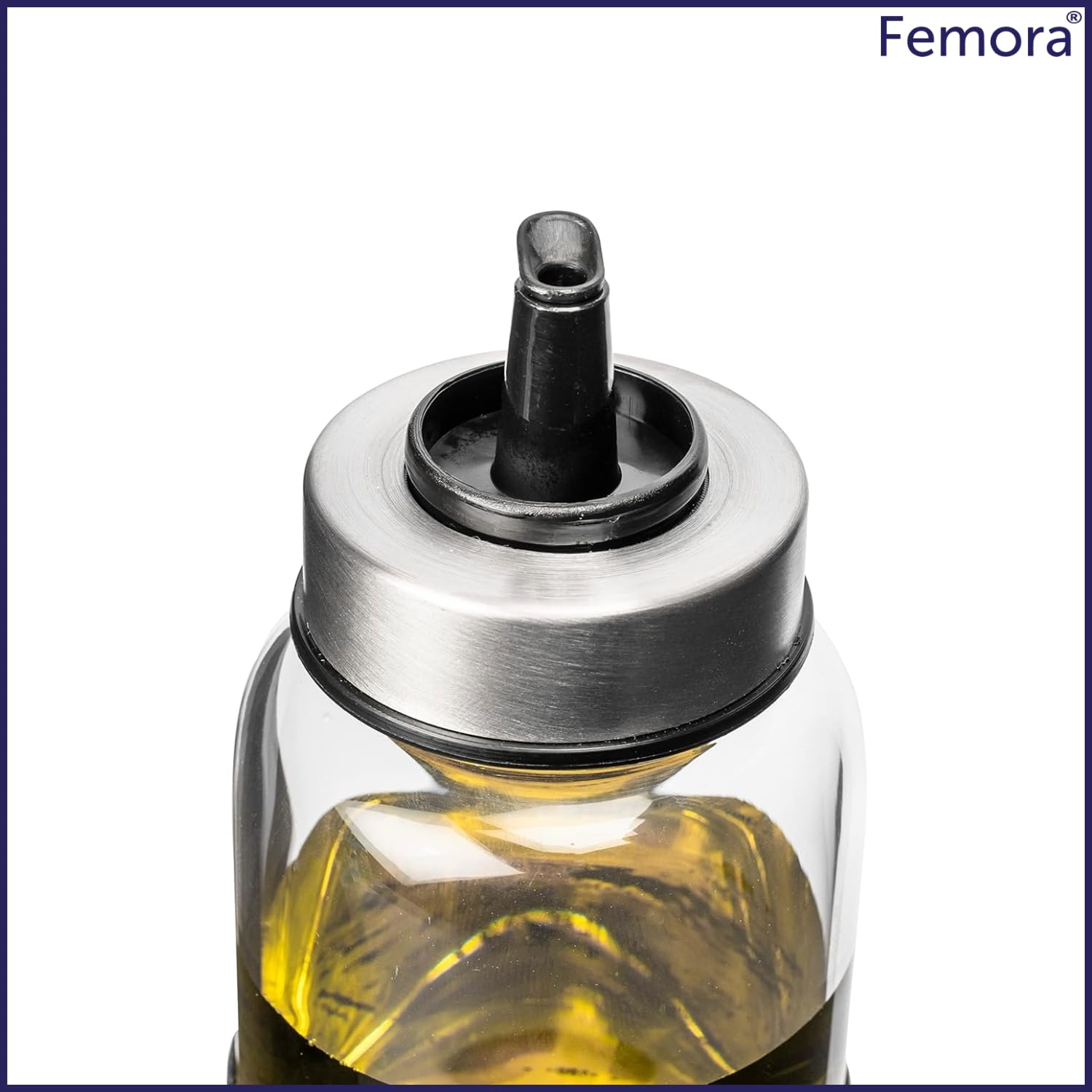 Premium Glass Oil Dispenser Bottle 500ml - Kitchen Olive Oil Bottle with Drip-Free Spout & Elegant Design - 1 Year Warranty - Perfect for Cooking, Salad Dressing & Gourmet Meal Preparation