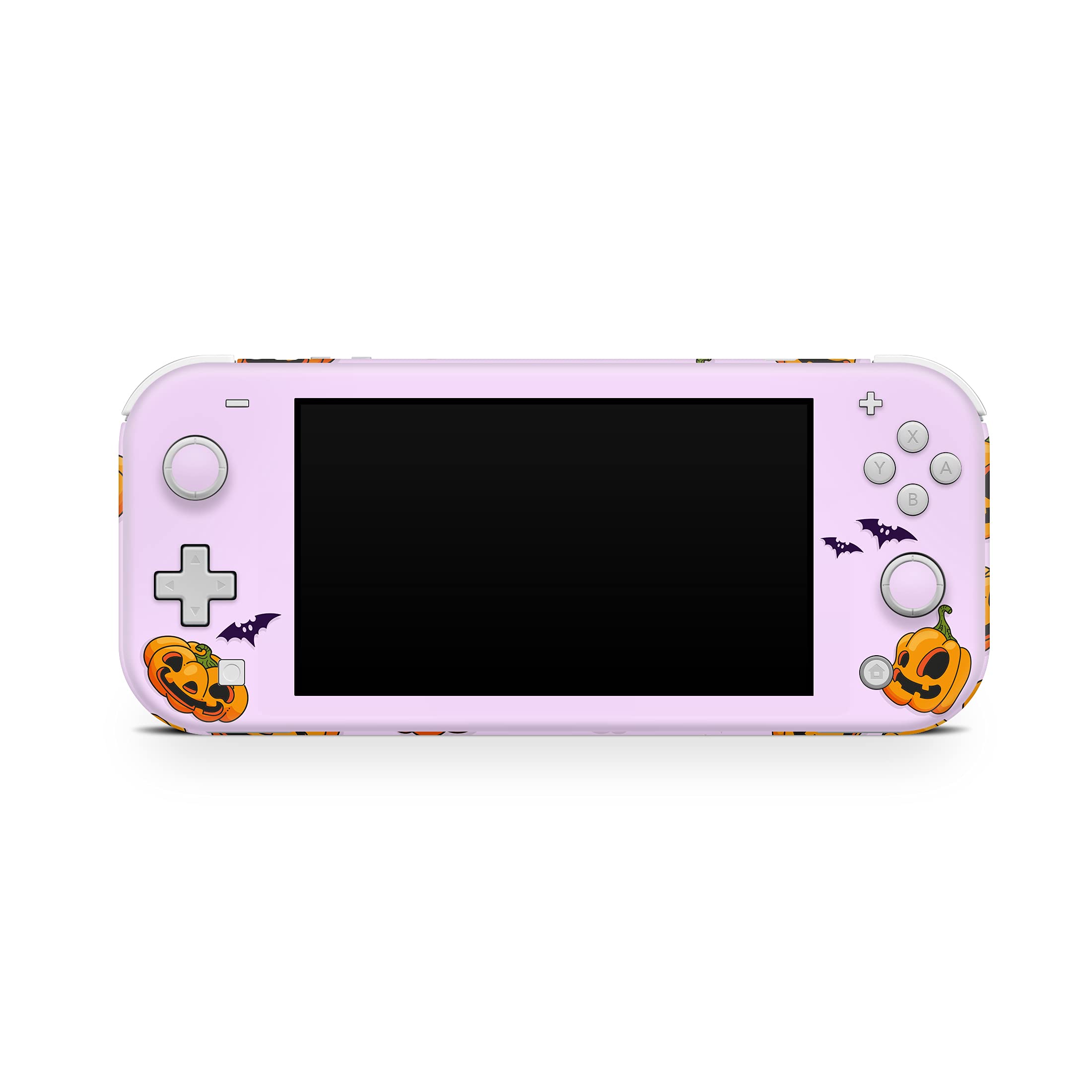 Premium 3M Vinyl Full Wrap Decal Skin for Nintendo Switch Lite - Halloween Pumpkin Design - Durable Protective Cover - Perfect for Gaming, Travel & Holiday Decorations