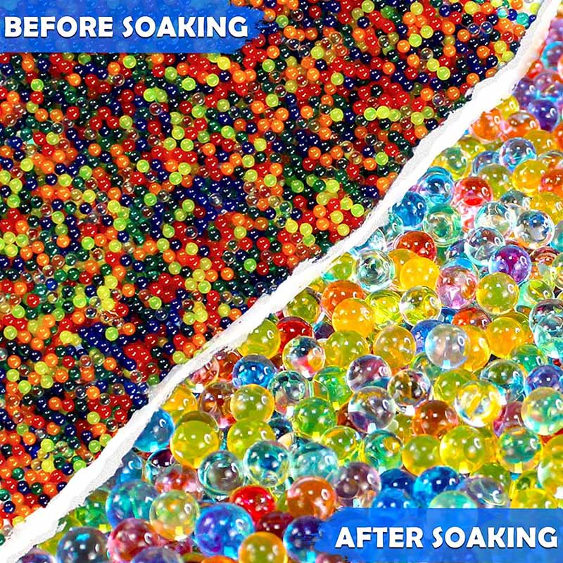 8 Colors 7-8mm Gel Ball Blaster Refill Ammo - 10,000pcs Water Beads for SplatRBall, Gel Blaster & Outdoor Shooting Games - Perfect for Backyard Battles, Team Competitions & Tactical Training