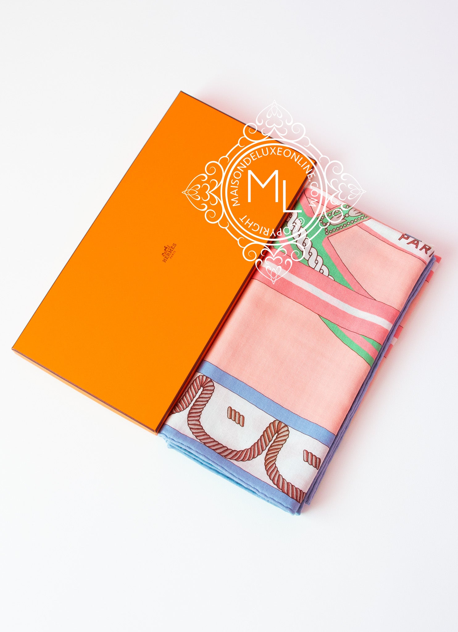 Hermes Balade en Berline Pink Cashmere 140 GM Shawl Scarf - Luxurious Women's Fashion Accessory for Winter, Travel & Special Occasions
