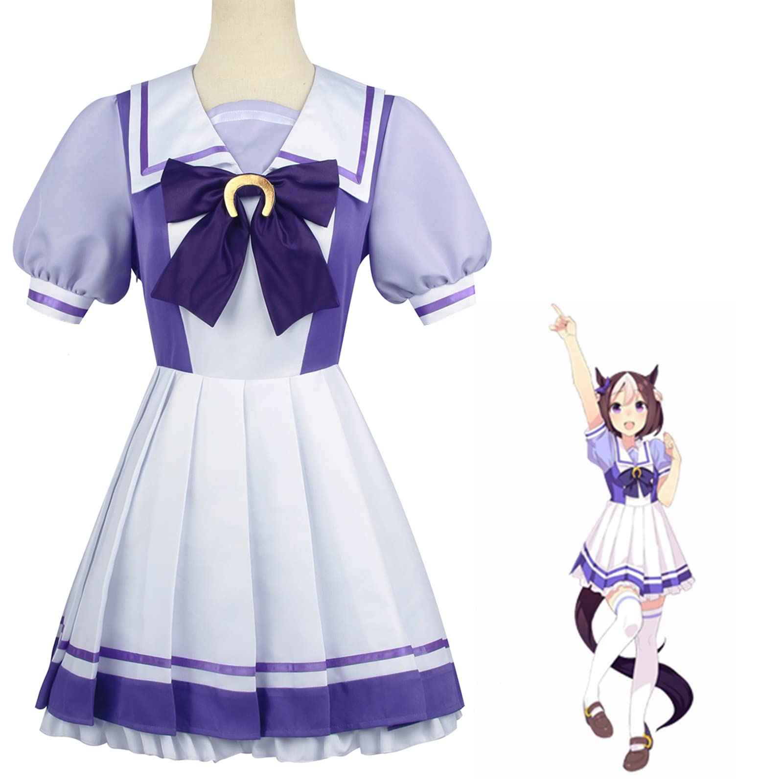 Japanese Anime Sailor Uniform Dress - Purple School Girl Costume for Cosplay, Halloween & Themed Parties | NSPSTT