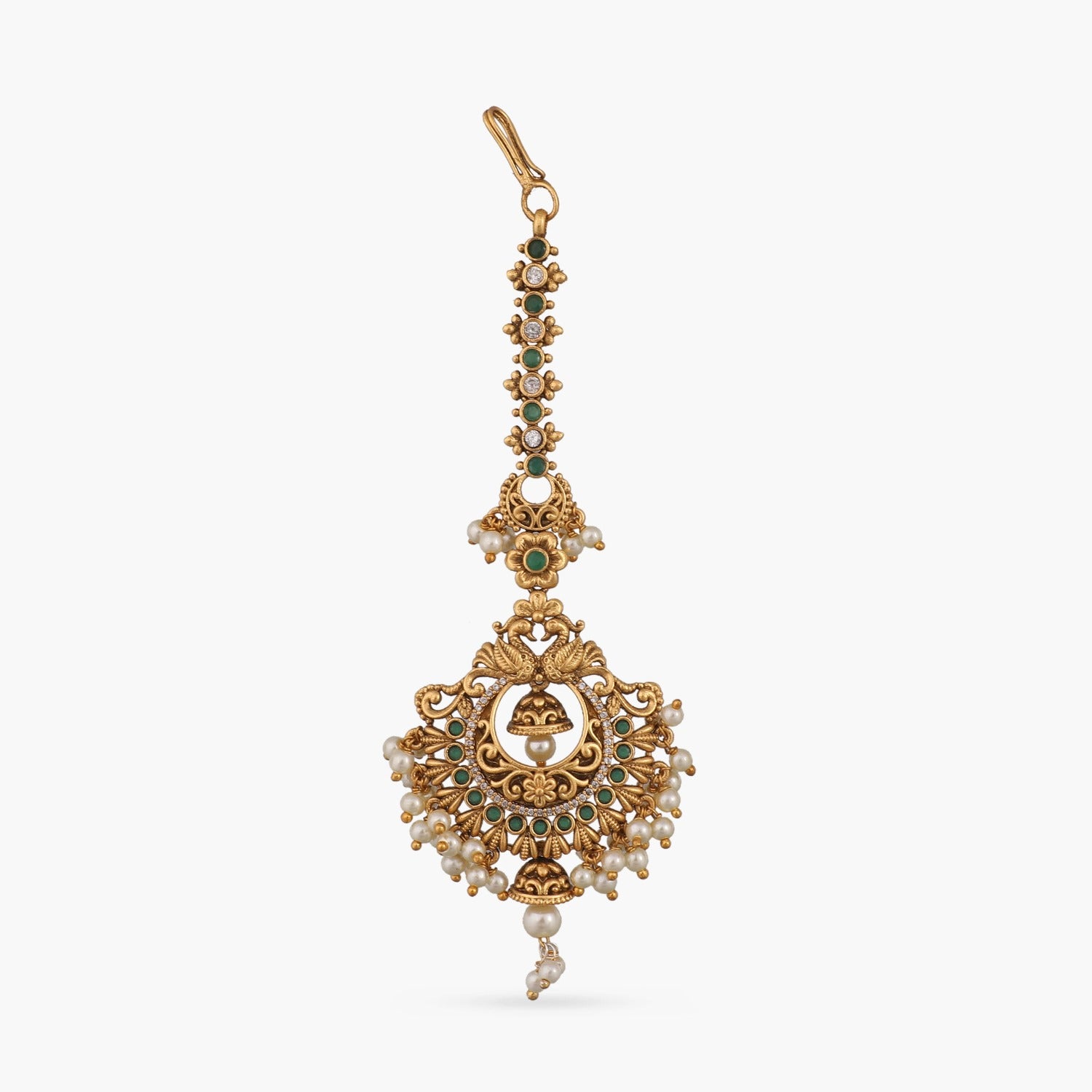 Antique Maang Tikka for Women - Traditional Indian Bridal Jewelry Headpiece - Perfect for Weddings, Festivals & Cultural Events