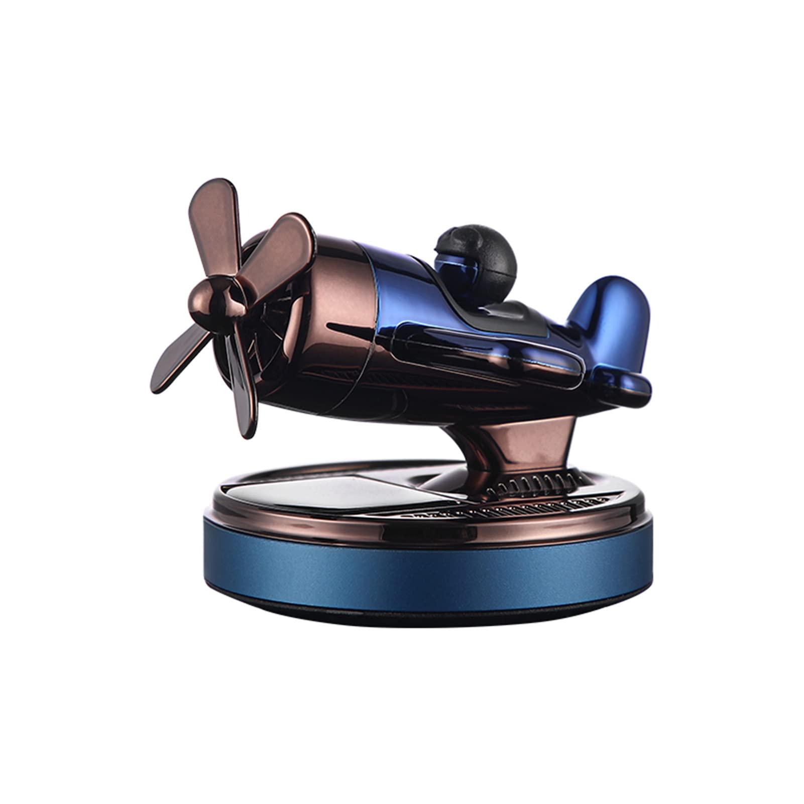 Solar Pilot Car Air Freshener - Rotating Aromatherapy Diffuser for Cars & Home Decor