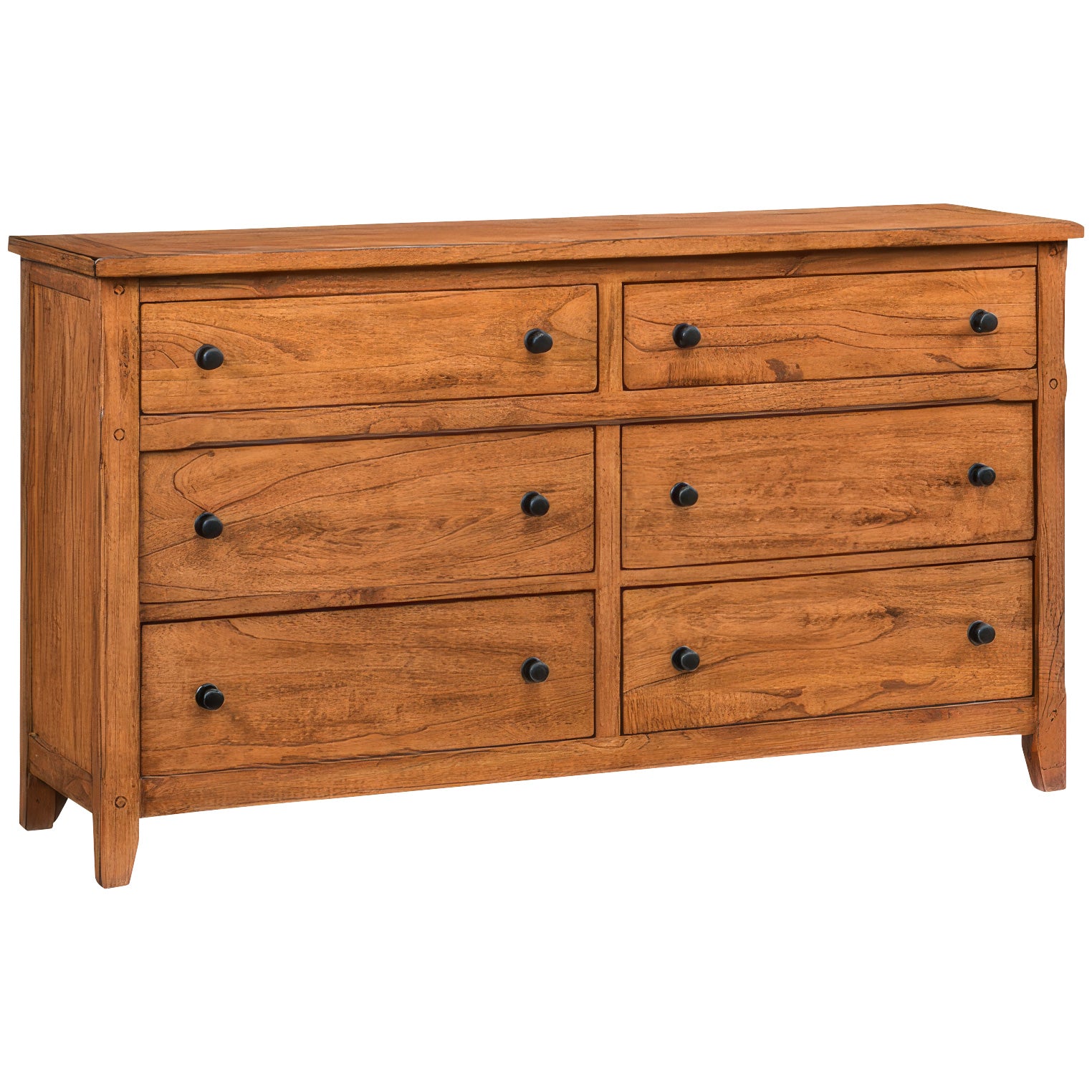 Santa Fe Dresser - 5-Drawer Solid Wood Chest for Bedroom & Living Room - Perfect for Home Storage & Organization