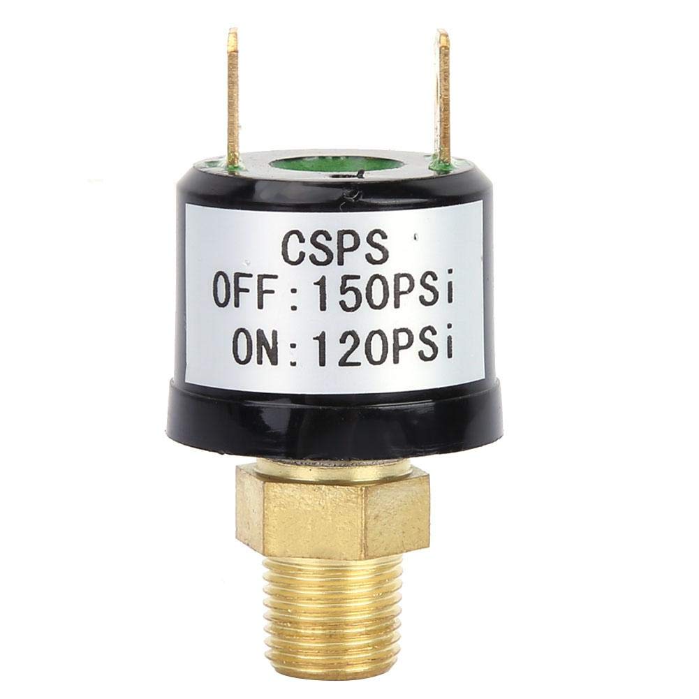 Heavy Duty Air Compressor Pressure Switch 120-150 PSI - Automatic Control Valve for Automotive Suspension, Tractors, Pumps & Compressors - Ideal for Industrial, Agricultural & DIY Applications