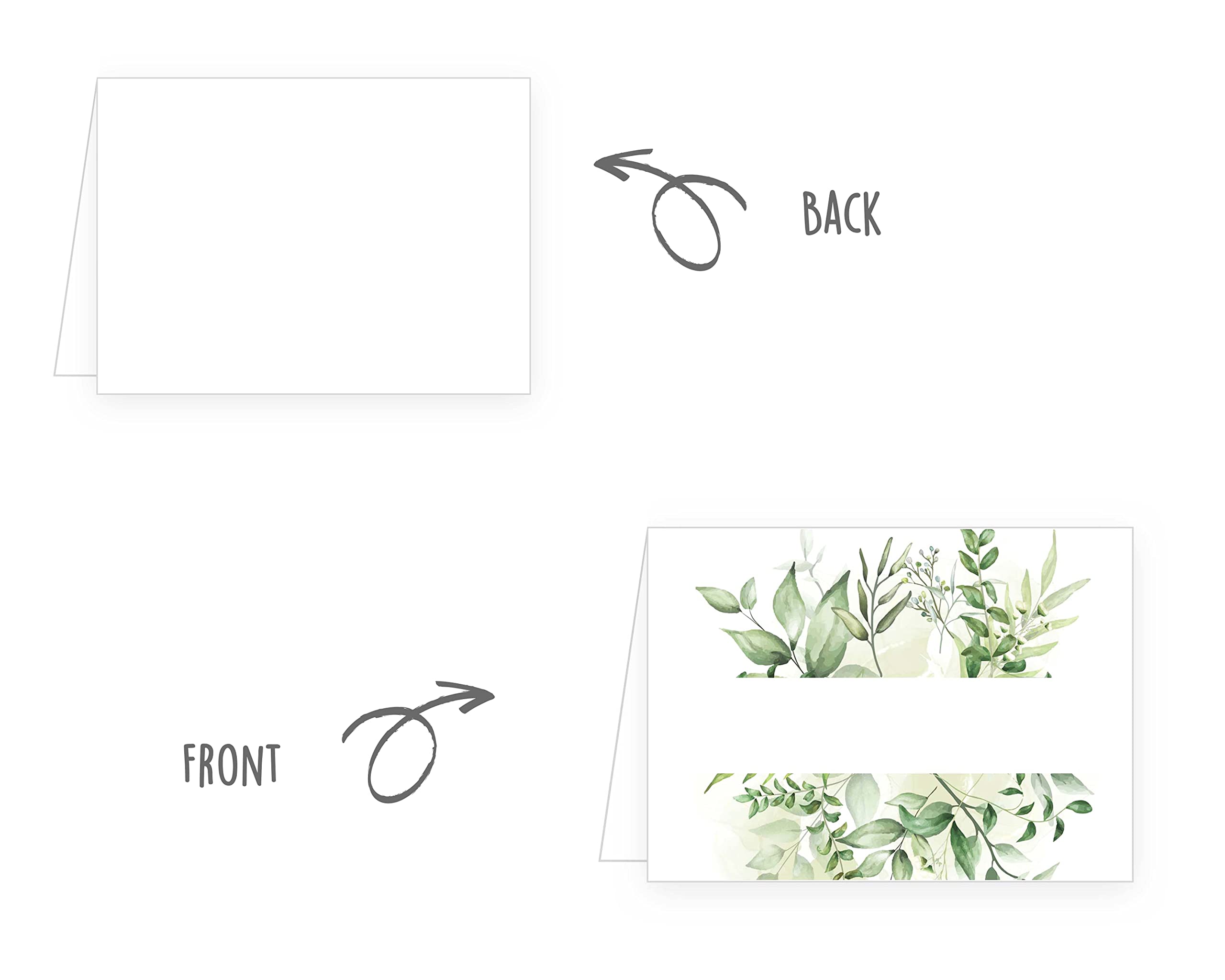 Premium 50-Pack Edition Seidel Place Cards for Weddings, Birthdays, Anniversaries & Special Events - Elegant Name Cards, Table Cards & Seating Cards - Perfect for Wedding Receptions, Birthday Parties & Anniversary Celebrations