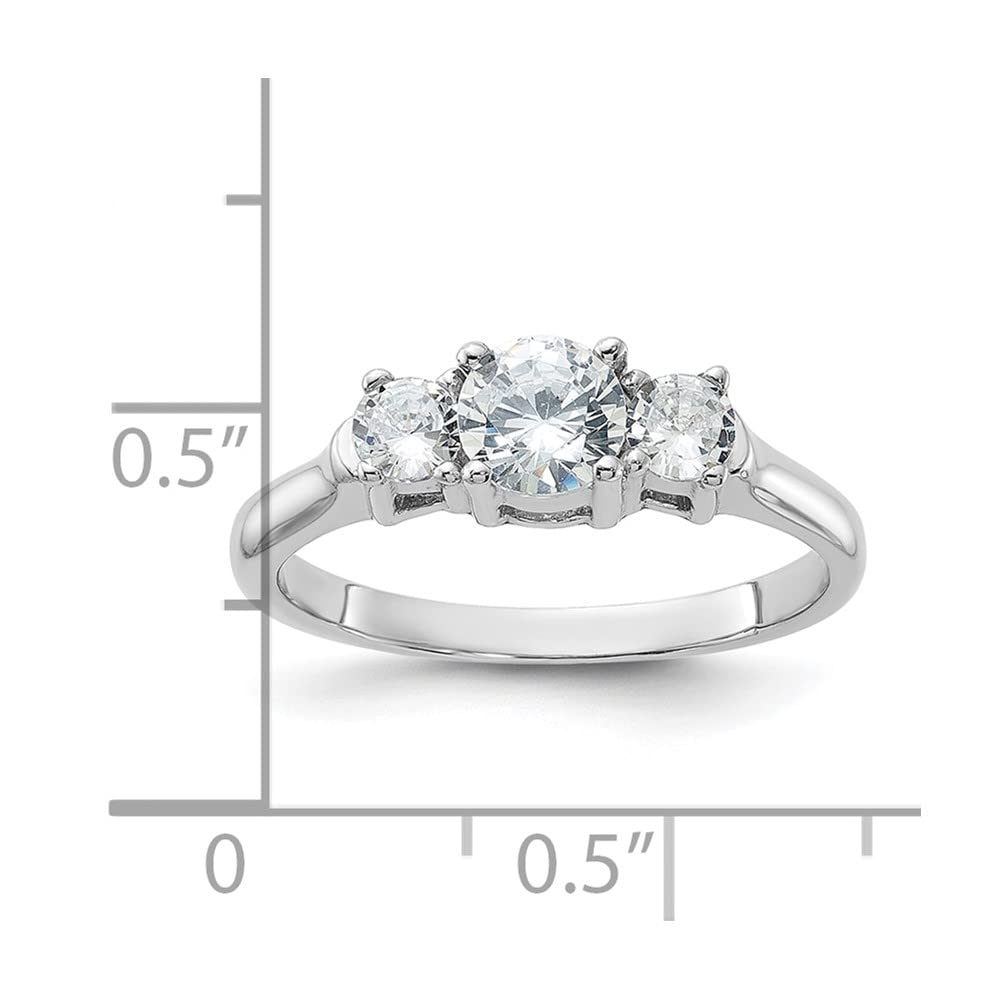 925 Sterling Silver Cubic Zirconia Ring for Women - Elegant Fine Jewelry Gift for Her - Perfect for Anniversary, Engagement & Special Occasions