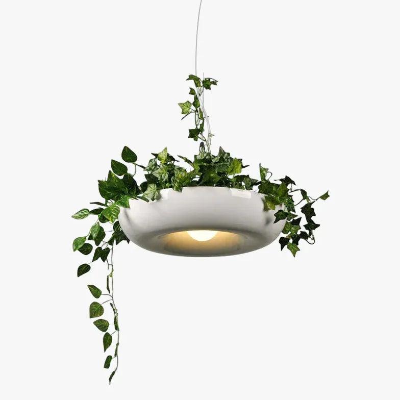 Modern Flowerpot Ring Pendant Light - Stylish Hanging Ceiling Lamp for Living Room, Bedroom, and Dining Room Decor