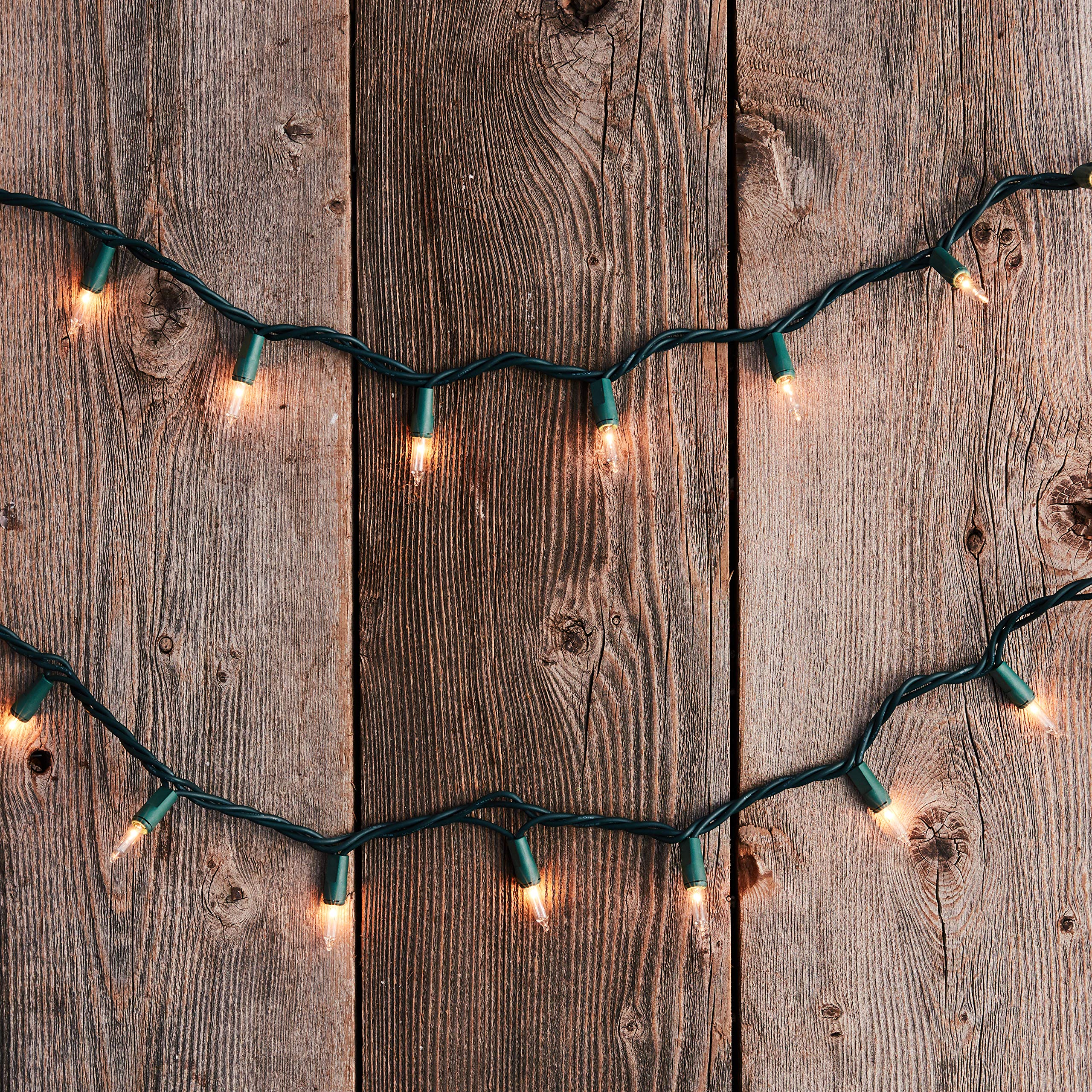 SYLVANIA 100 Mini Clear Christmas Lights - Indoor & Outdoor Holiday Decorations for Tree, Home, Party, and Festive Events
