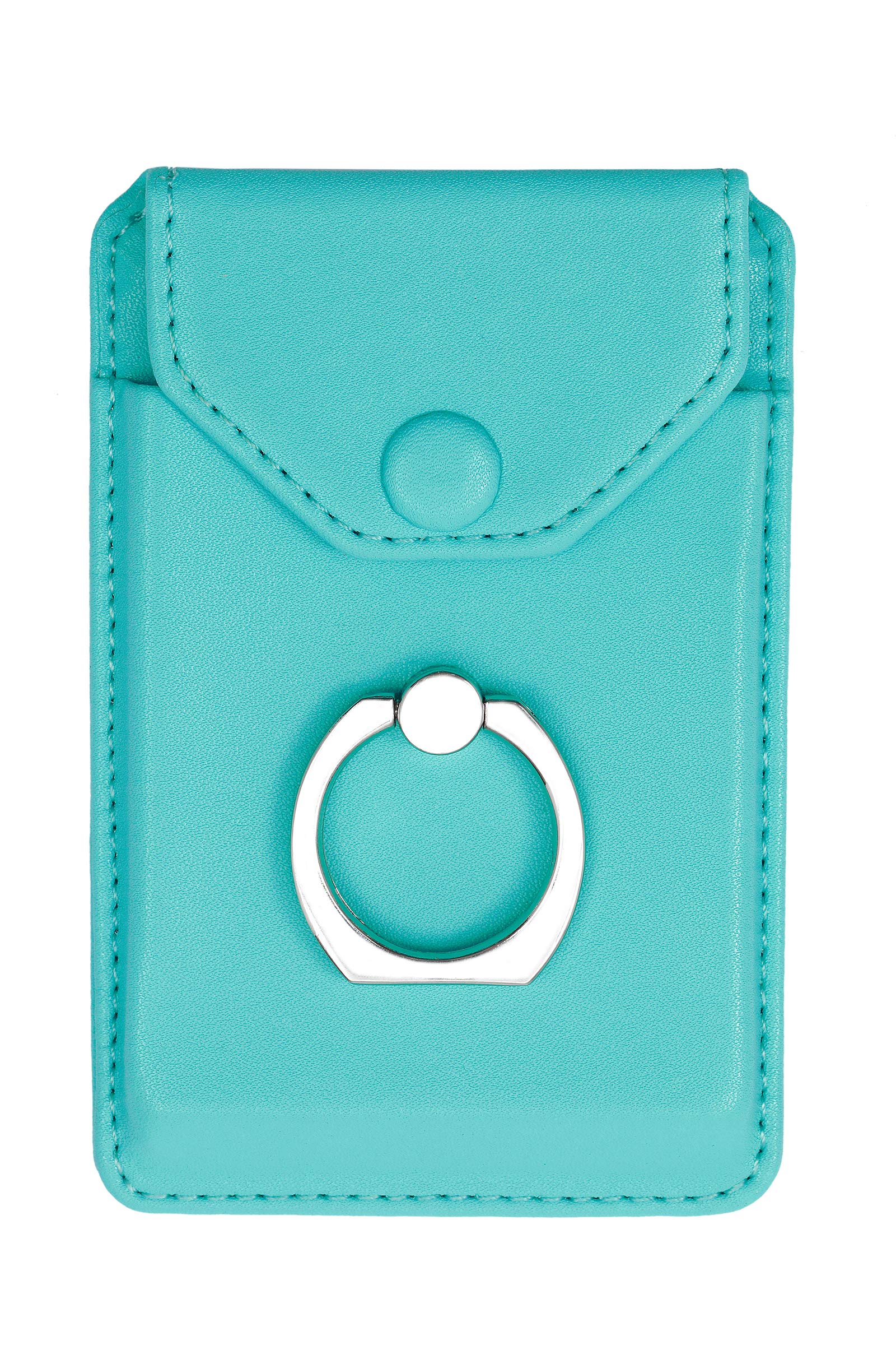 RFID Phone Ring Stand - Wallet Holder for iPhone & Android - Green for Office & Travel